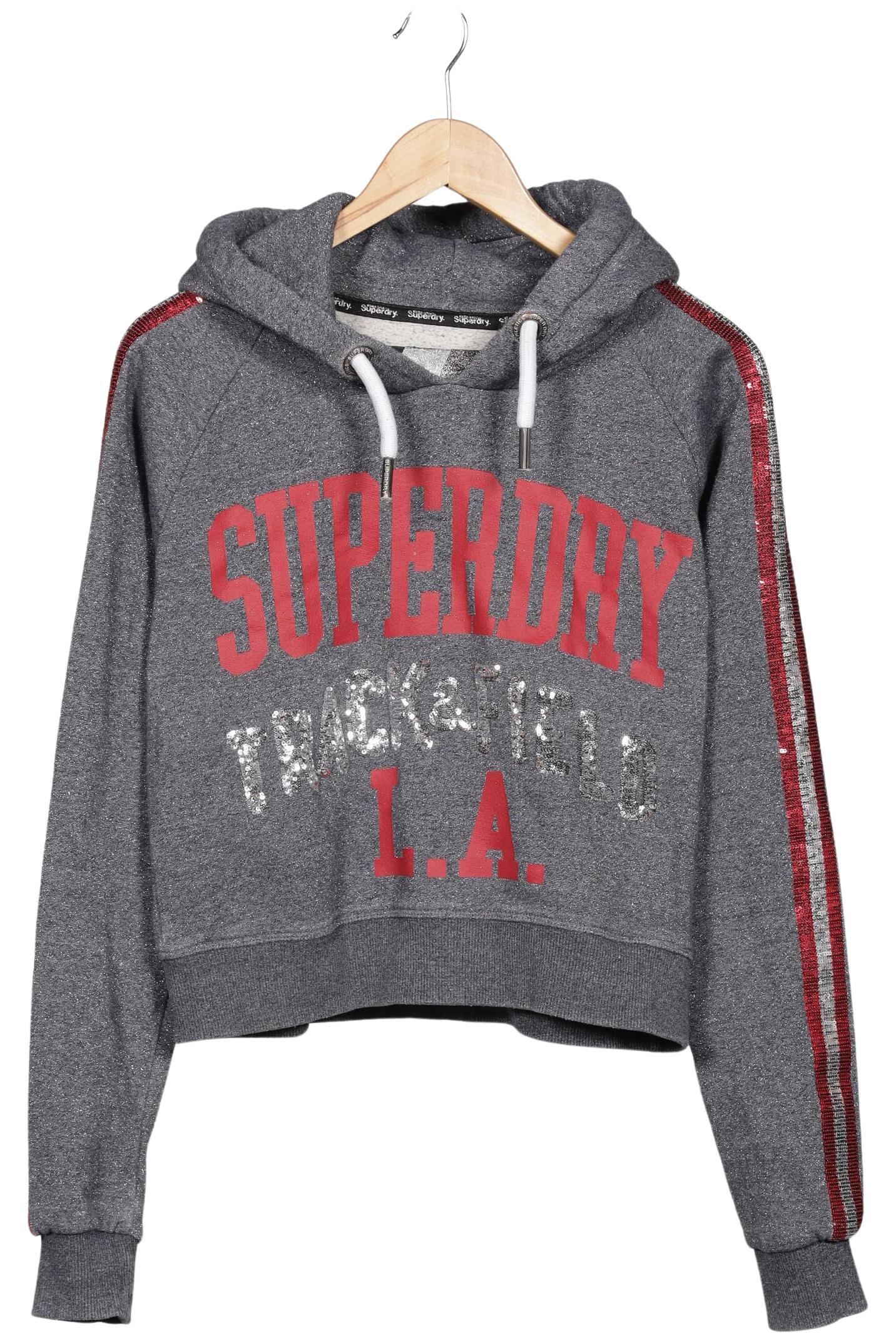 

Superdry Damen Kapuzenpullover, grau, Gr. 40