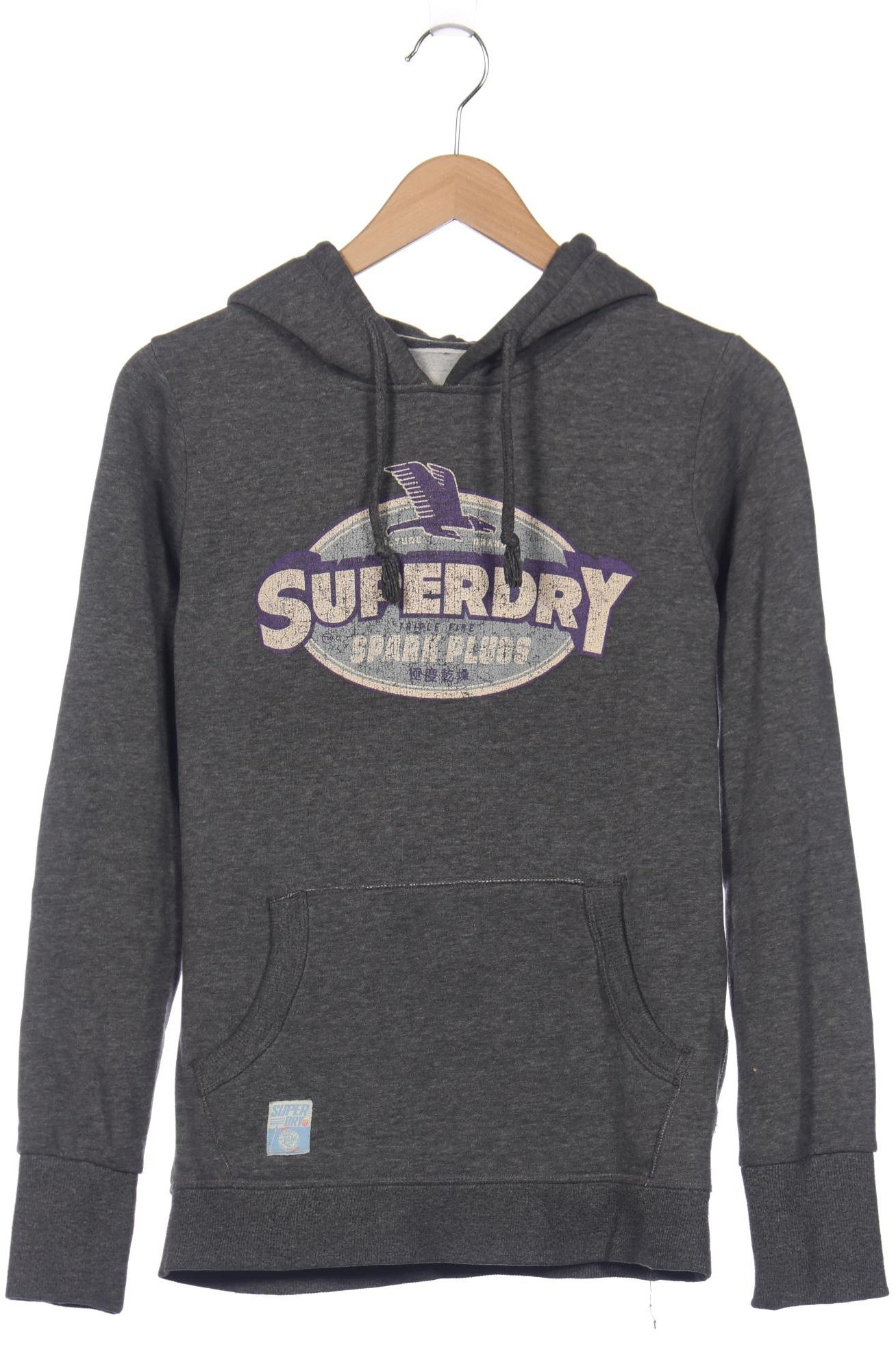 

Superdry Damen Kapuzenpullover, grau, Gr. 42