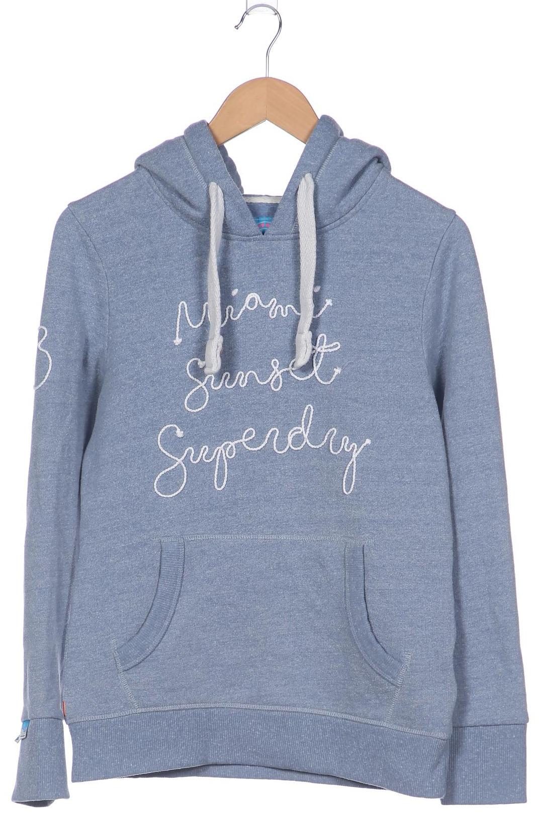 

Superdry Damen Kapuzenpullover, blau, Gr. 38