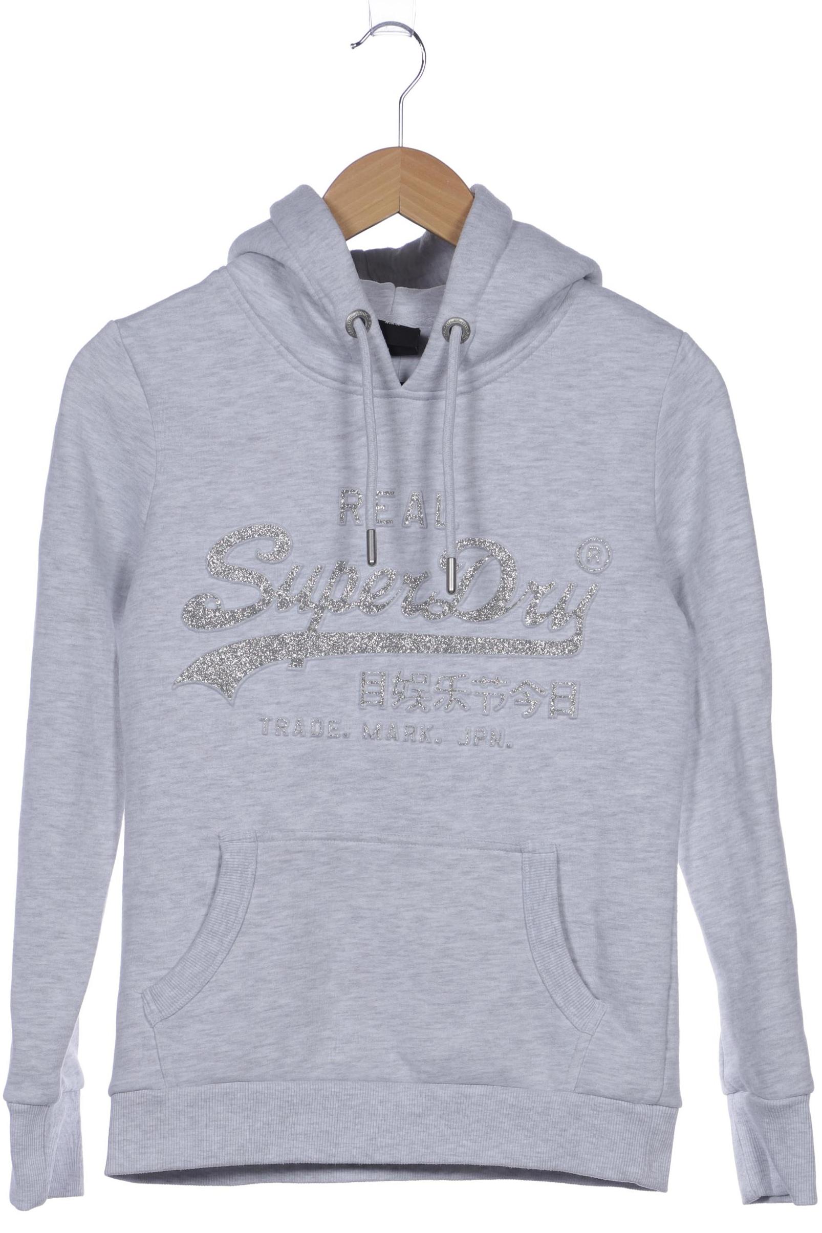 

Superdry Damen Kapuzenpullover, grau, Gr. 38