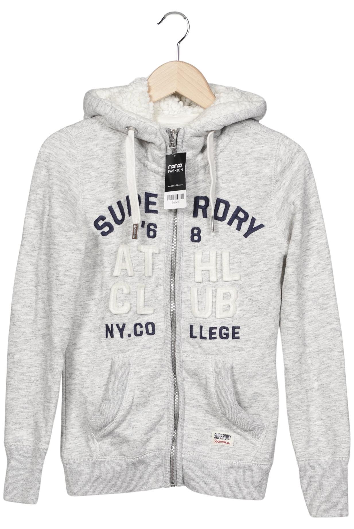

Superdry Damen Kapuzenpullover, grau, Gr. 34