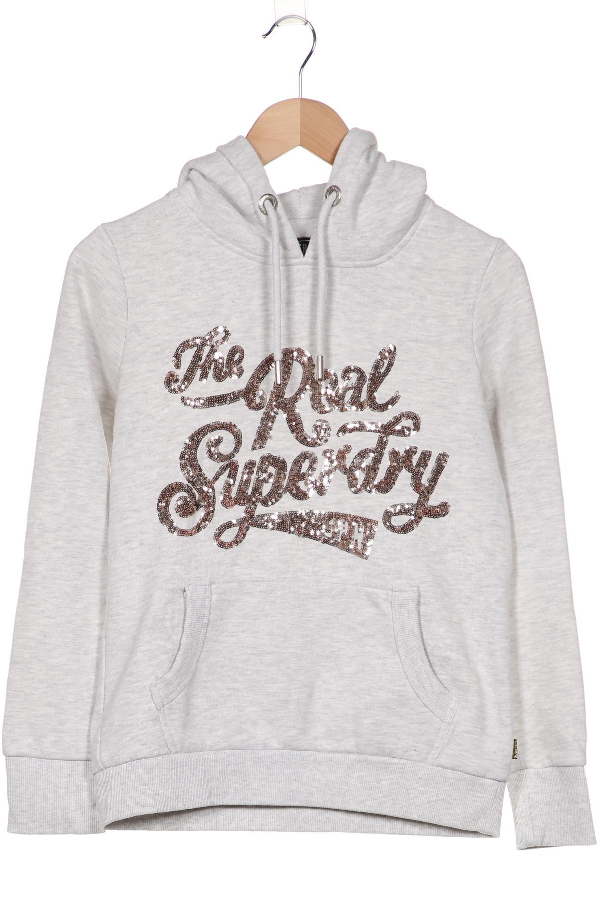 

Superdry Damen Kapuzenpullover, grau, Gr. 38