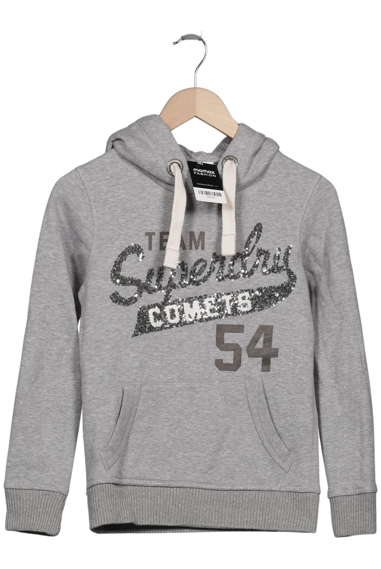 

Superdry Damen Kapuzenpullover, grau, Gr. 34