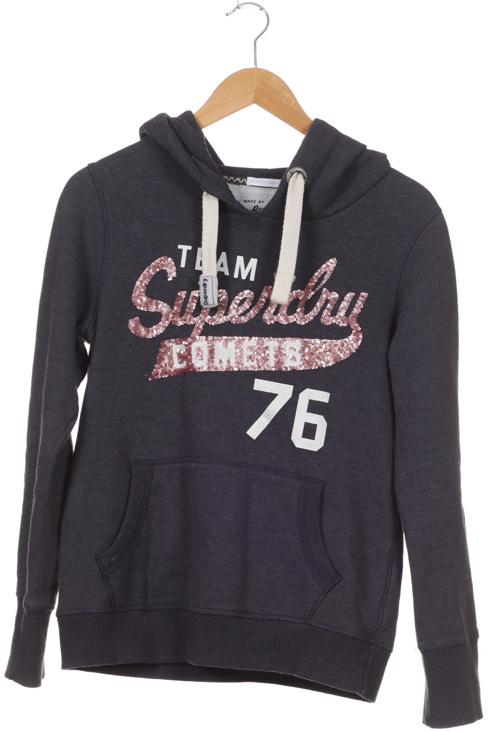 

Superdry Damen Kapuzenpullover, blau, Gr.