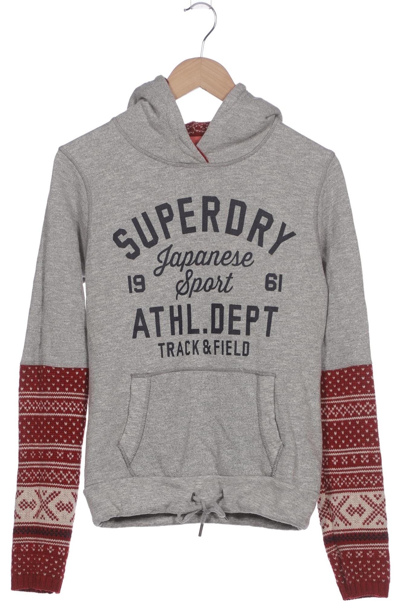 

Superdry Damen Kapuzenpullover, grau, Gr. 42