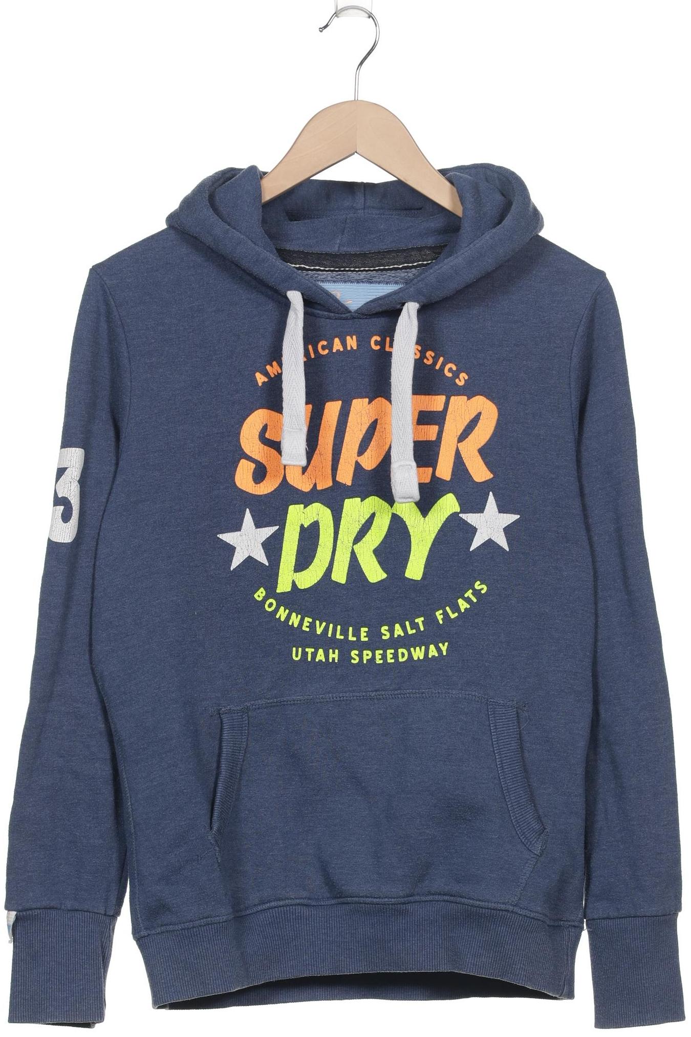 

Superdry Damen Kapuzenpullover, blau, Gr. 38