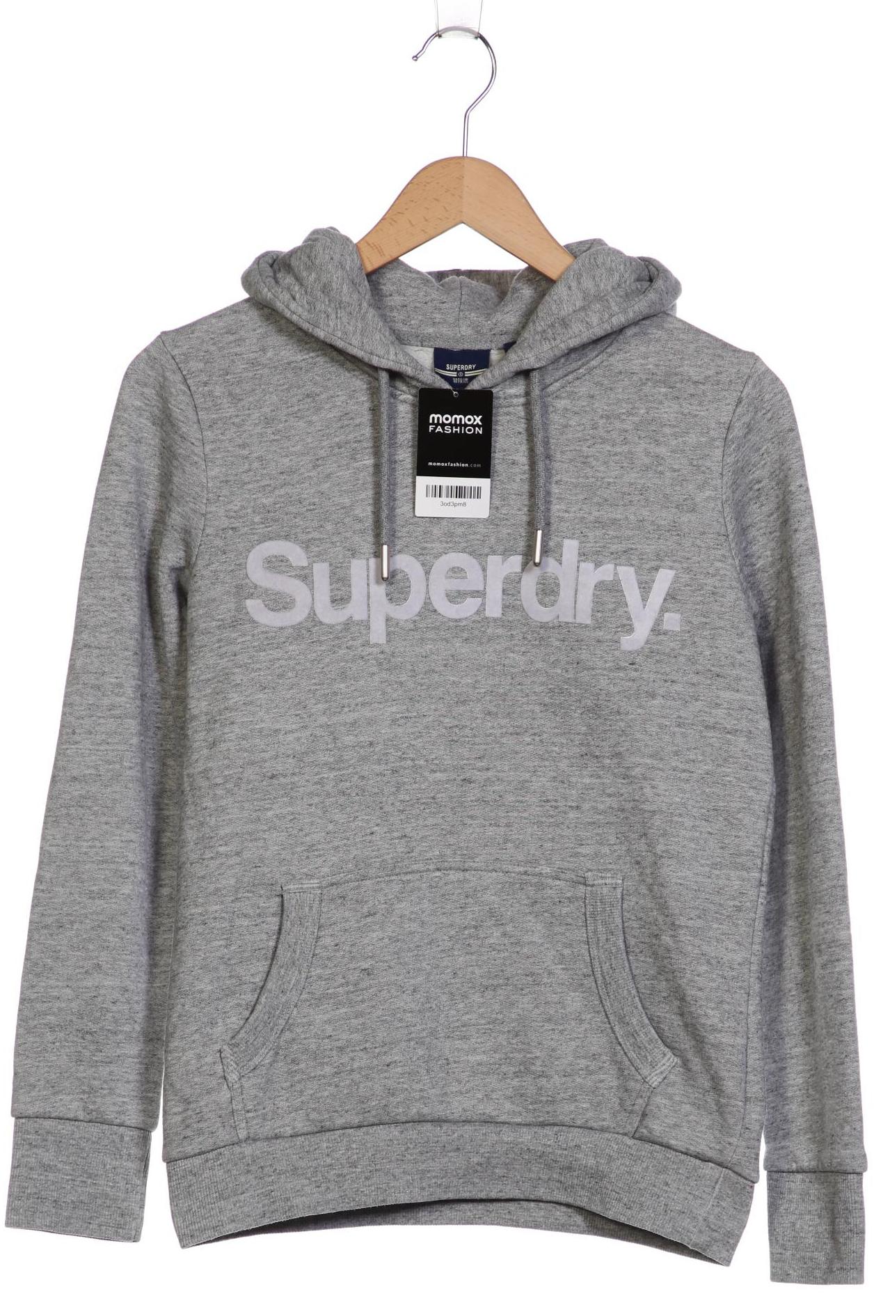 

Superdry Damen Kapuzenpullover, grau, Gr. 38