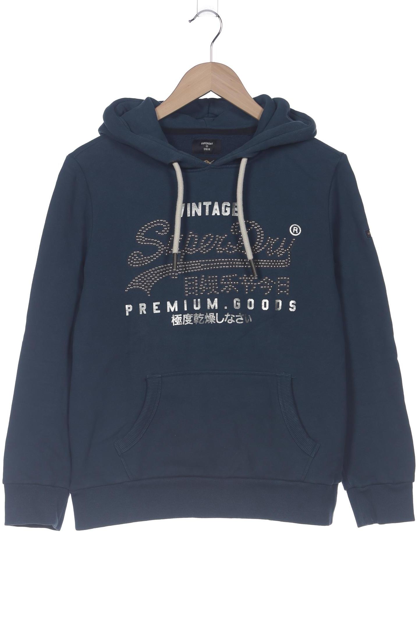 

Superdry Damen Kapuzenpullover, blau, Gr. 38