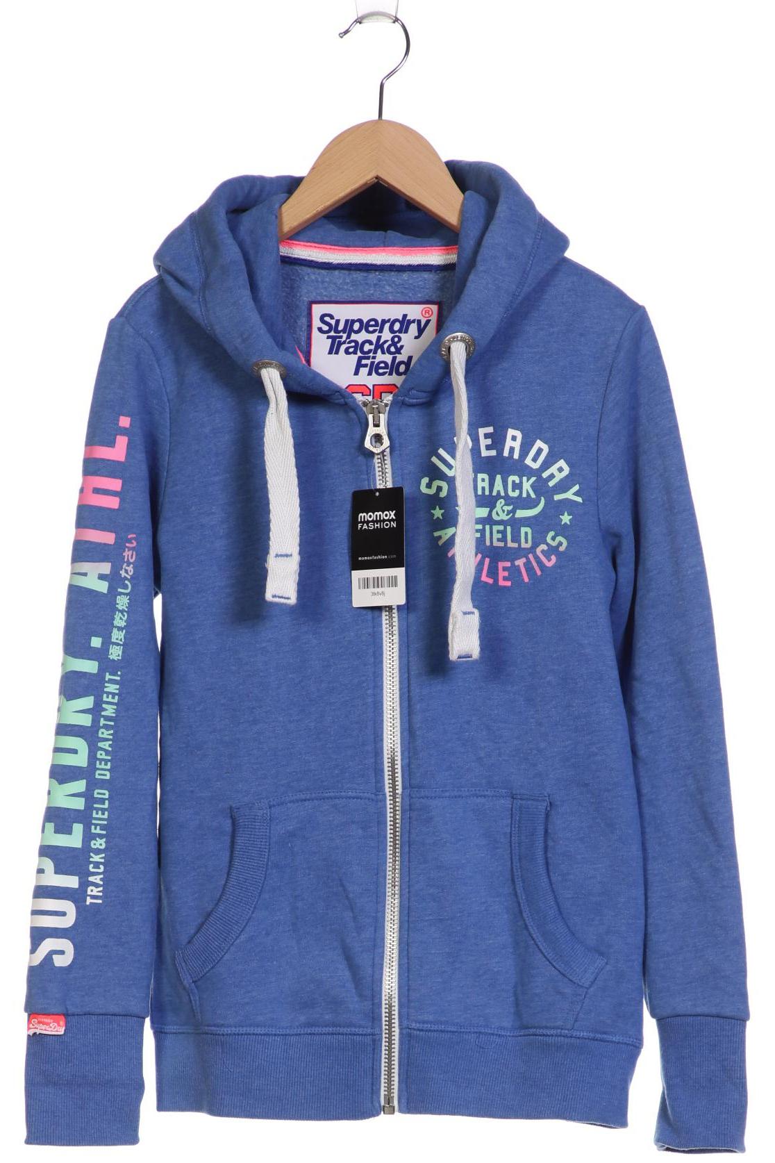 

Superdry Damen Kapuzenpullover, blau, Gr. 38