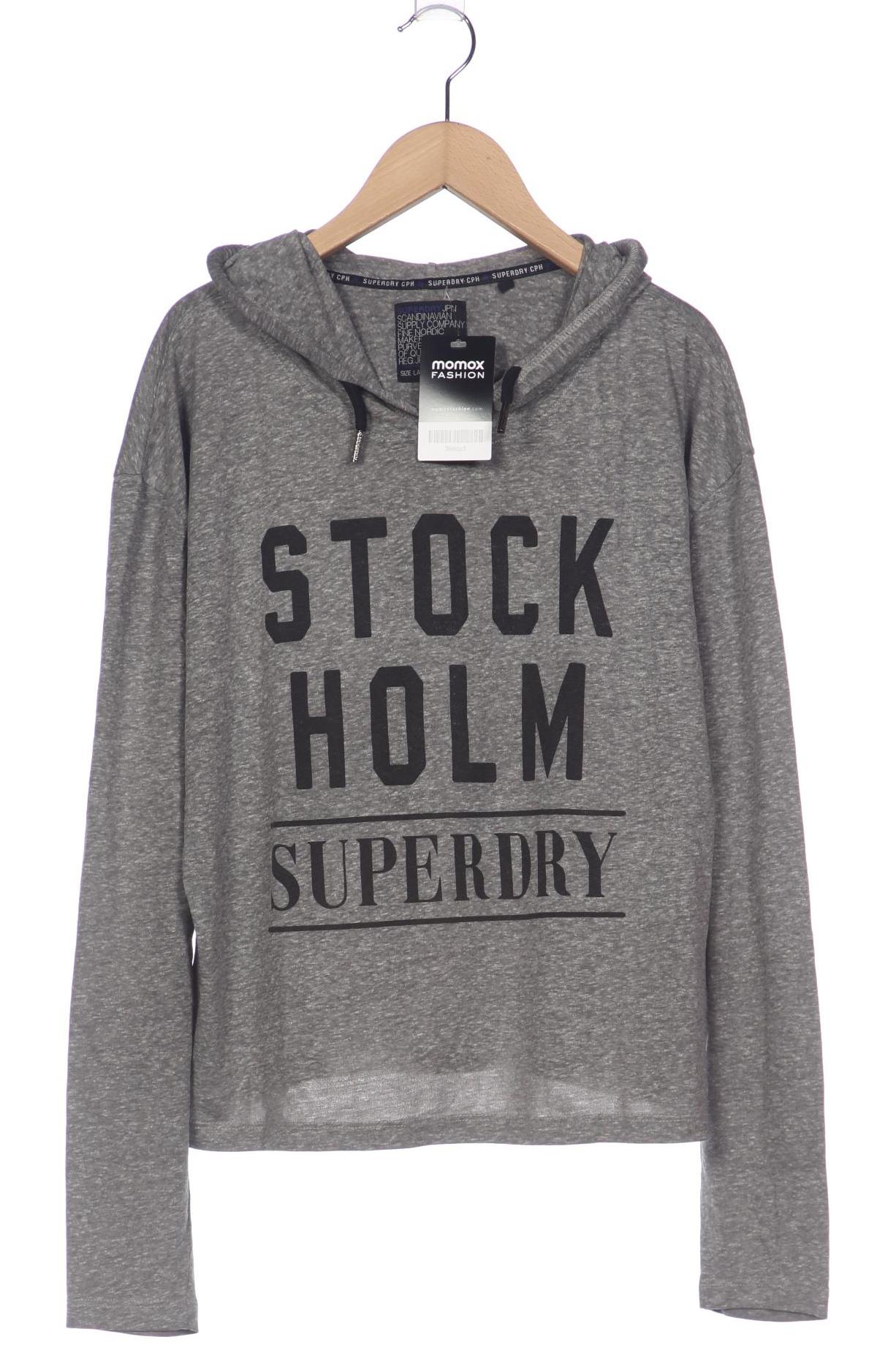 

Superdry Damen Kapuzenpullover, grau, Gr. 42