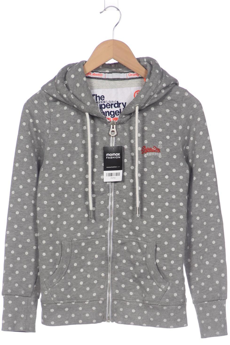 

Superdry Damen Kapuzenpullover, grau, Gr. 34
