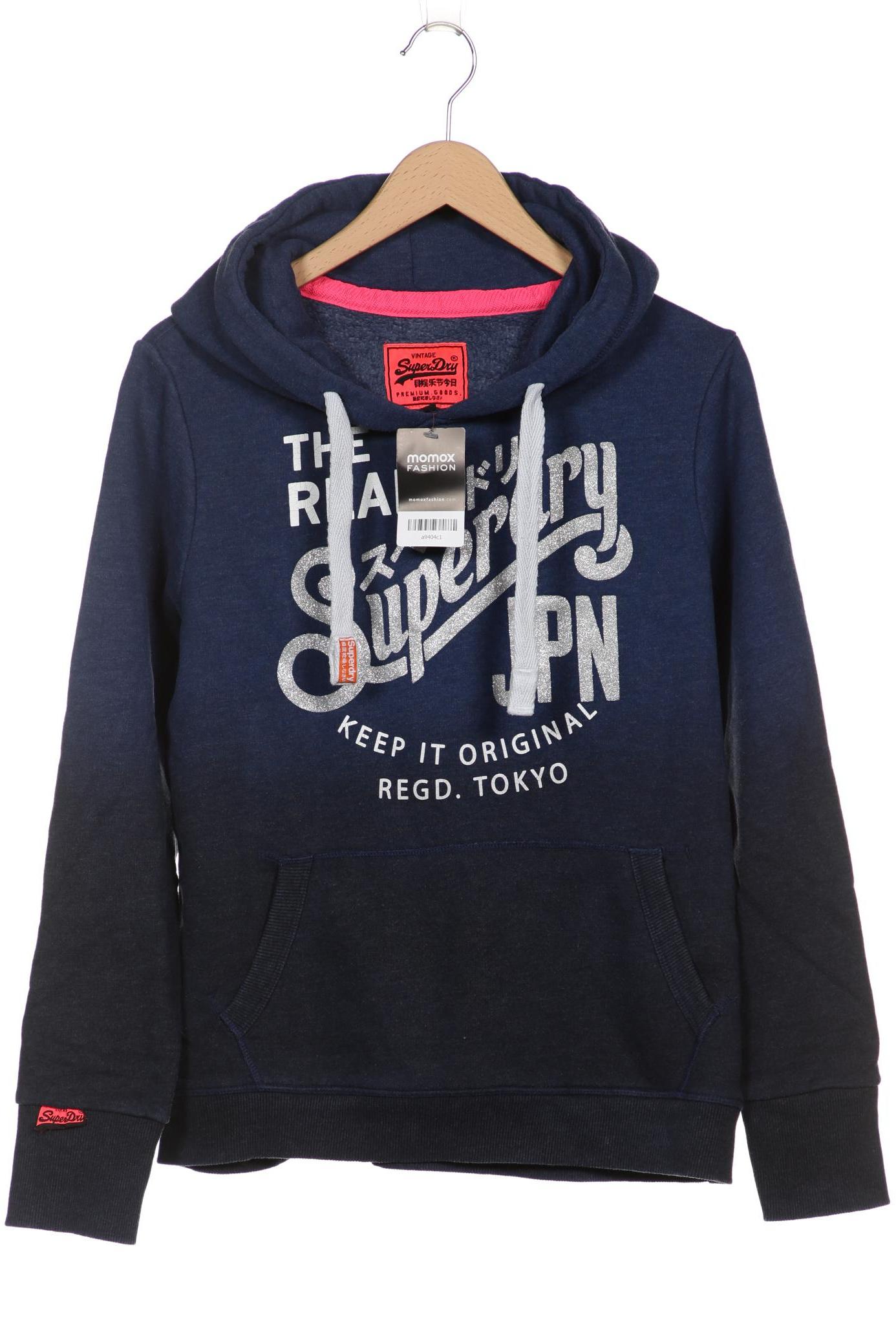 

Superdry Damen Kapuzenpullover, blau, Gr. 44