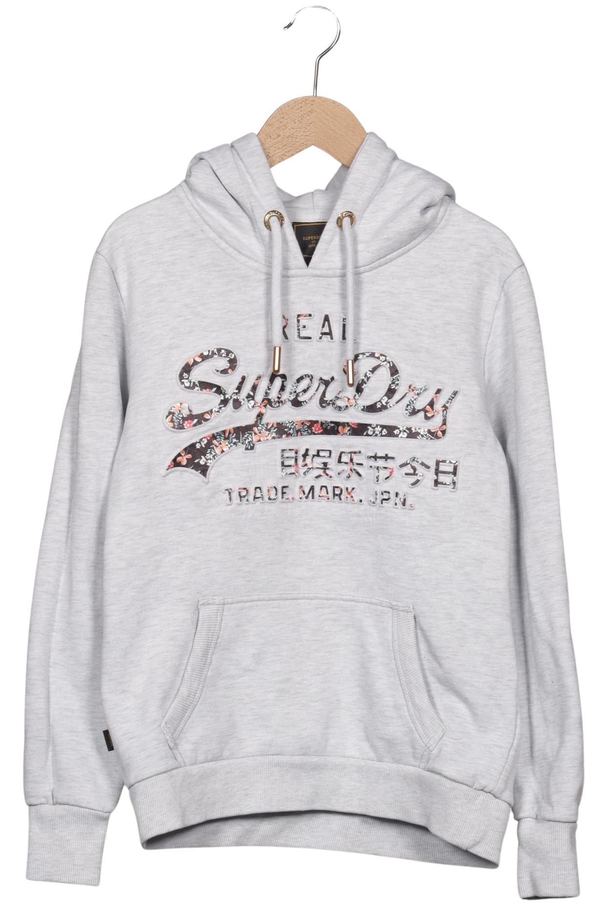 

Superdry Damen Kapuzenpullover, grau, Gr. 38