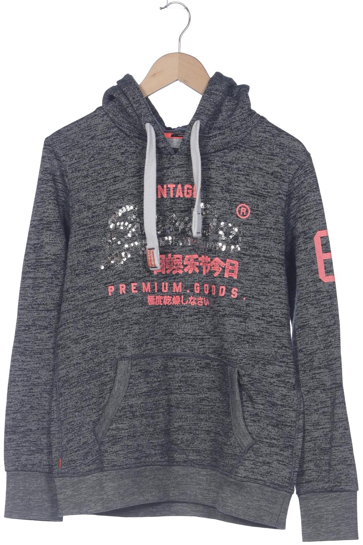 

Superdry Damen Kapuzenpullover, grau, Gr. 42