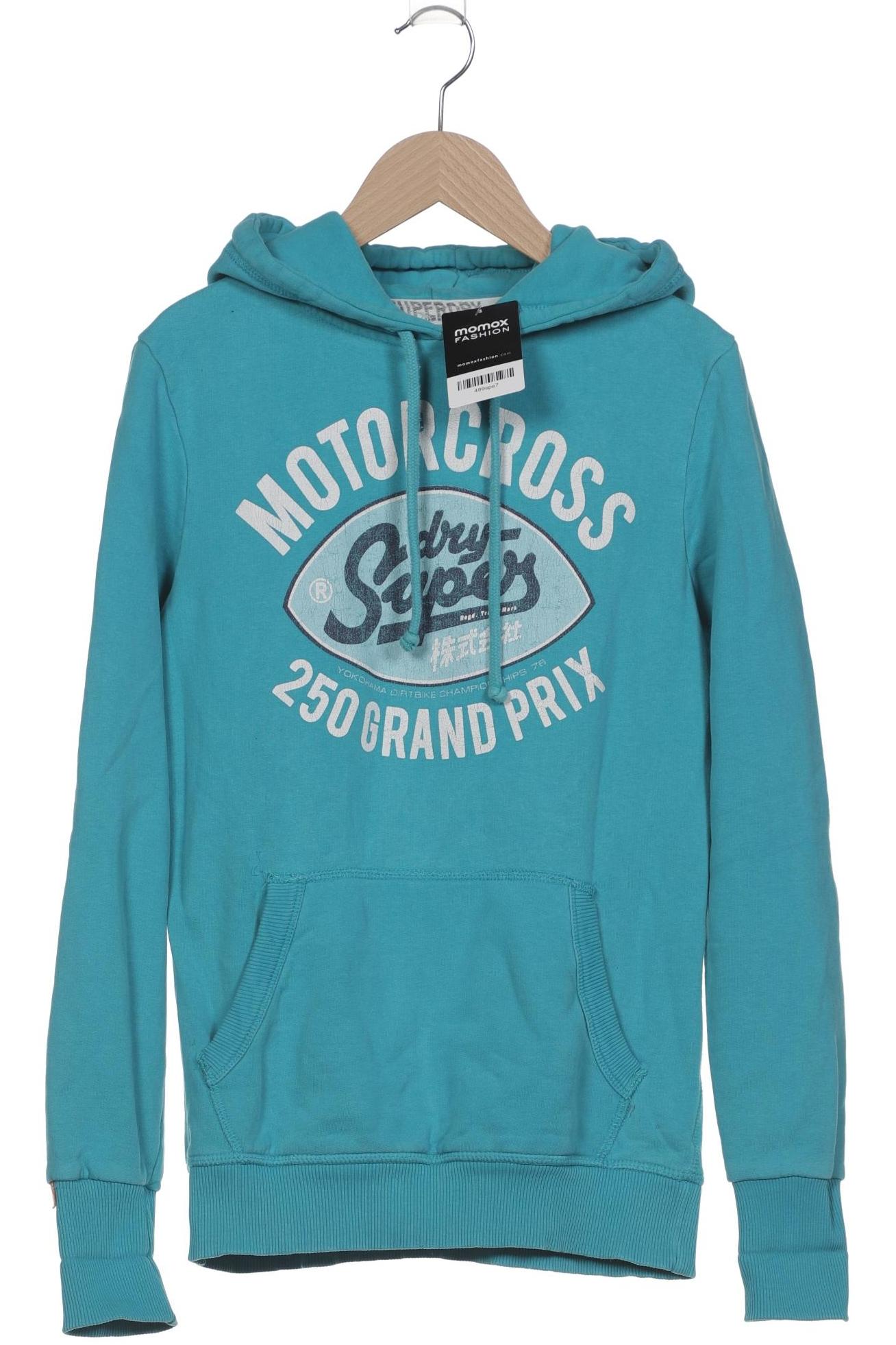 

Superdry Damen Kapuzenpullover, blau, Gr. 38