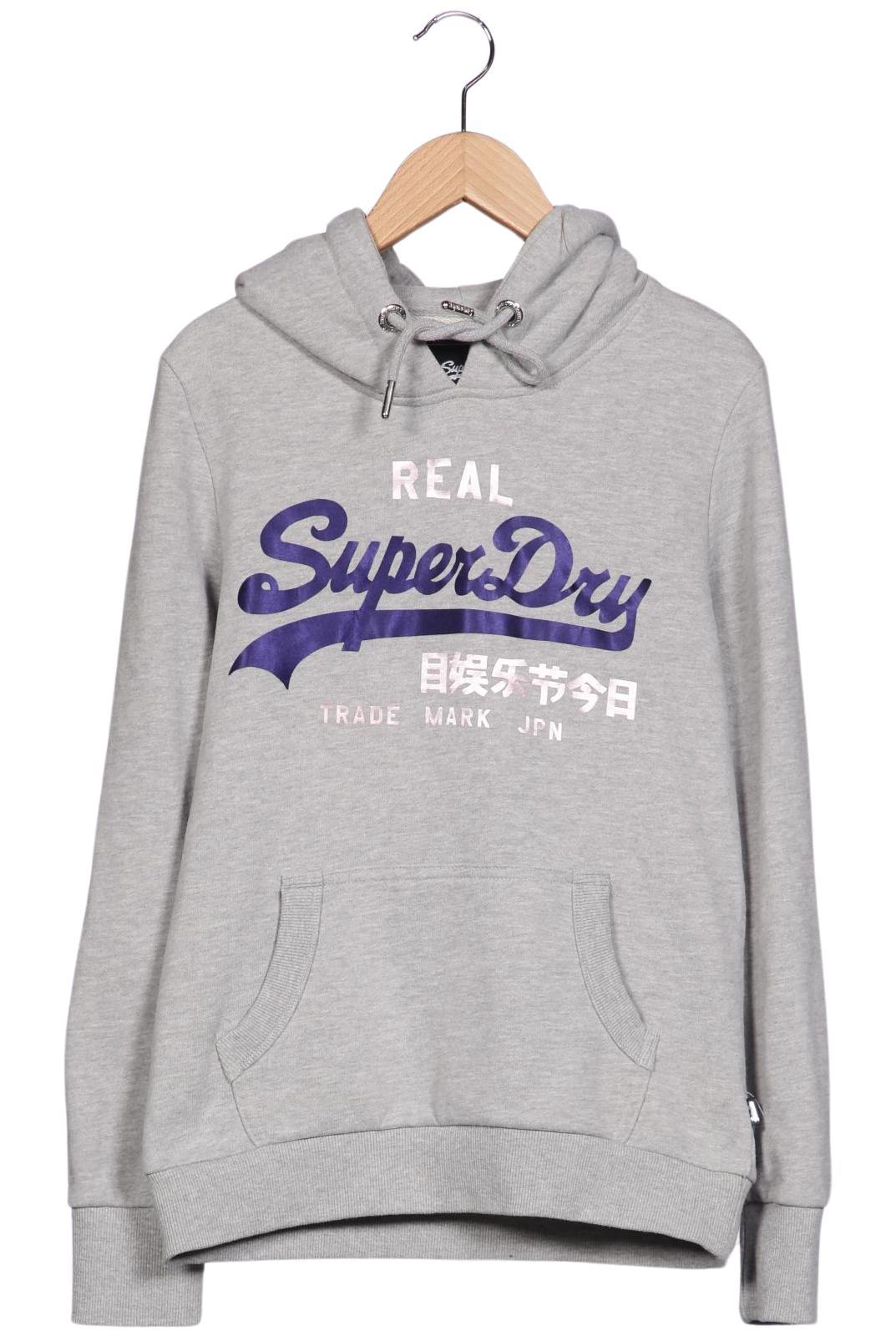 

Superdry Damen Kapuzenpullover, grau, Gr. 38