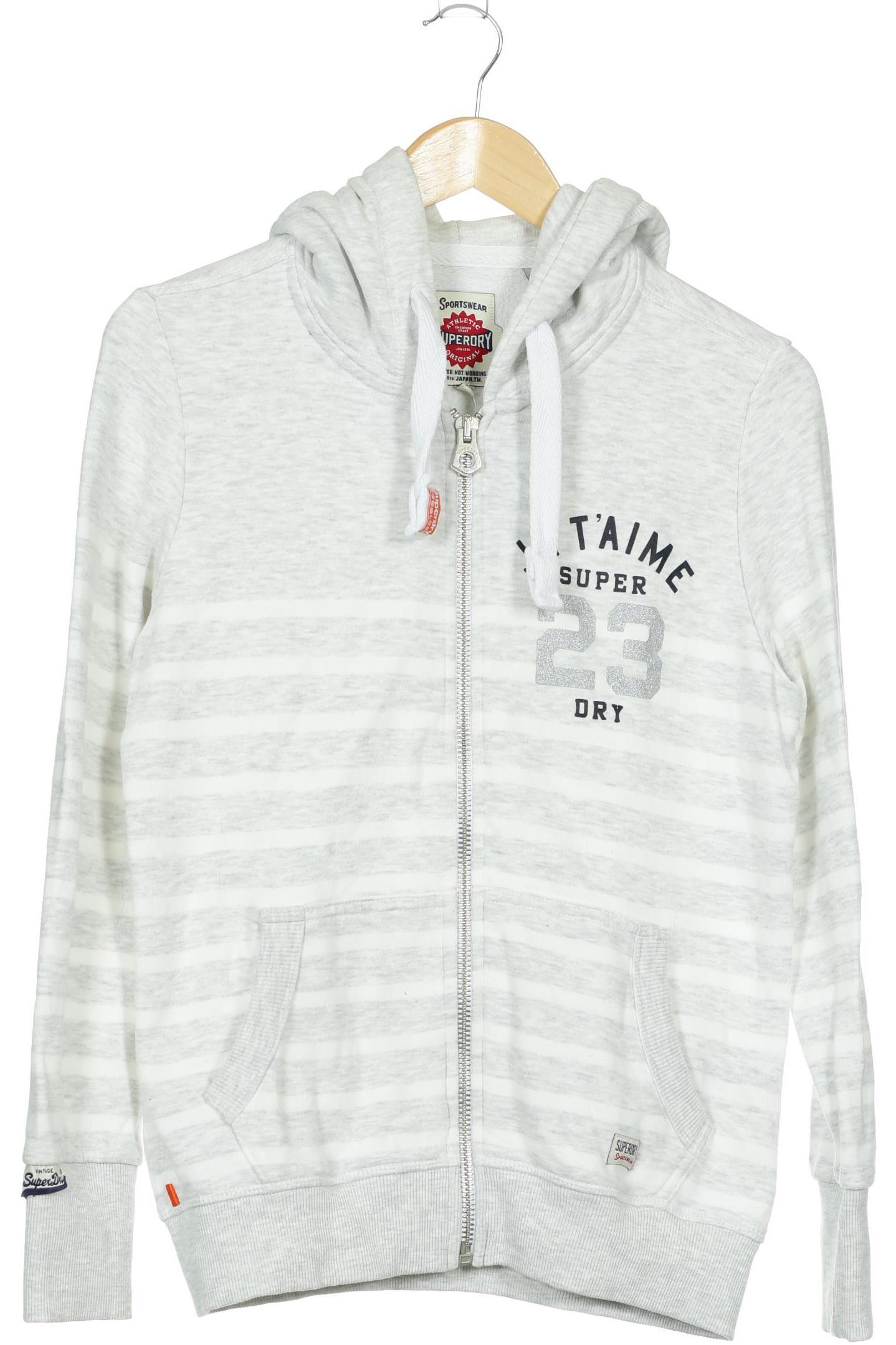 

Superdry Damen Kapuzenpullover, grau, Gr.