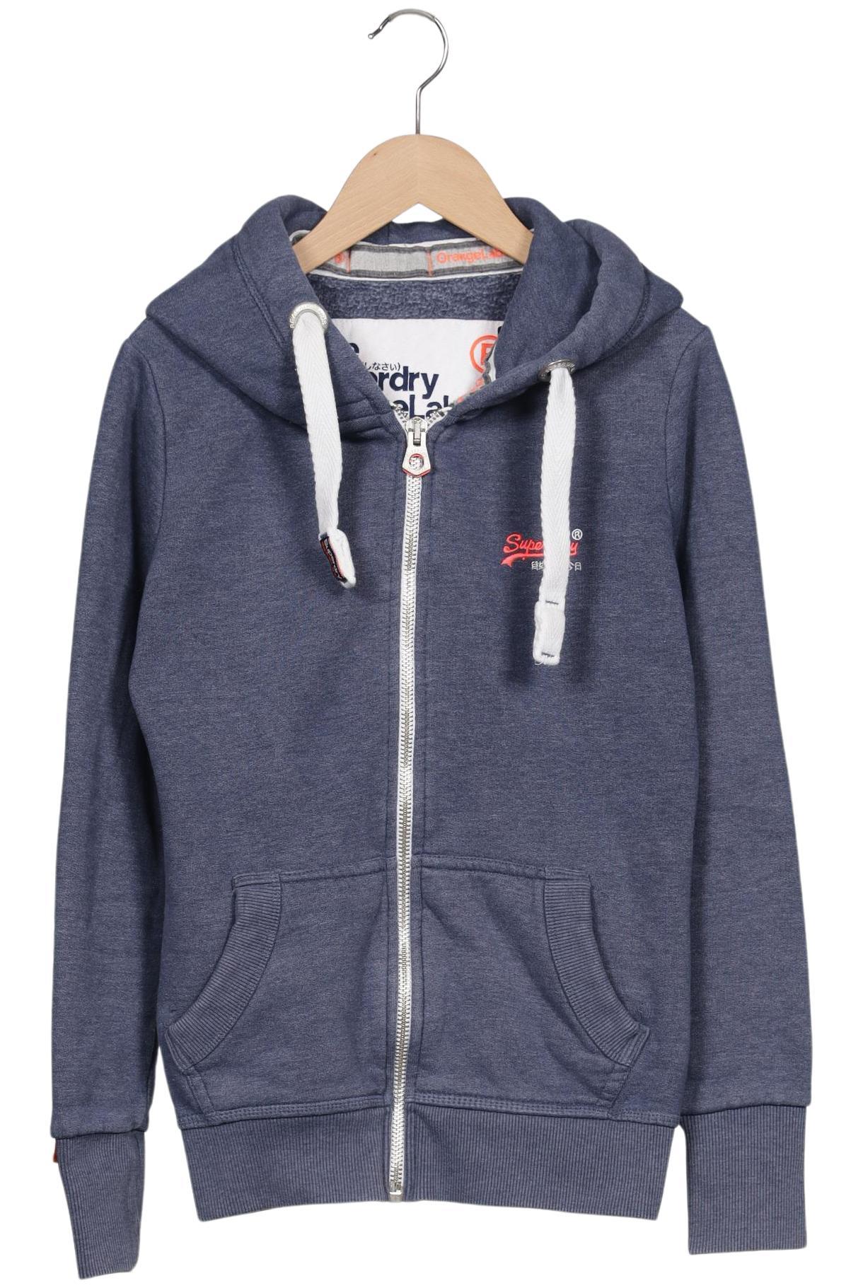

Superdry Damen Kapuzenpullover, blau, Gr. 34