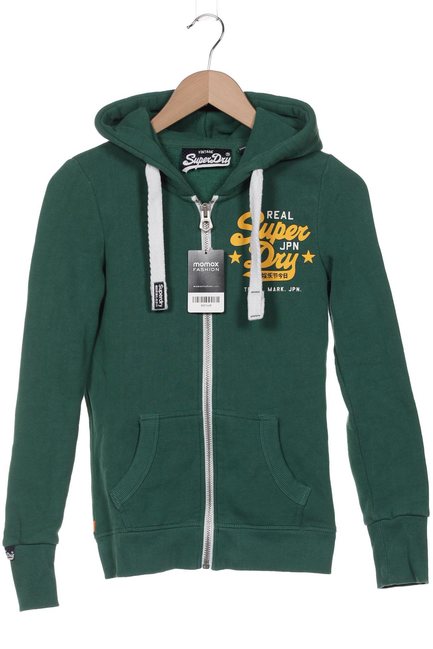 

Superdry Damen Kapuzenpullover, grün, Gr. 34