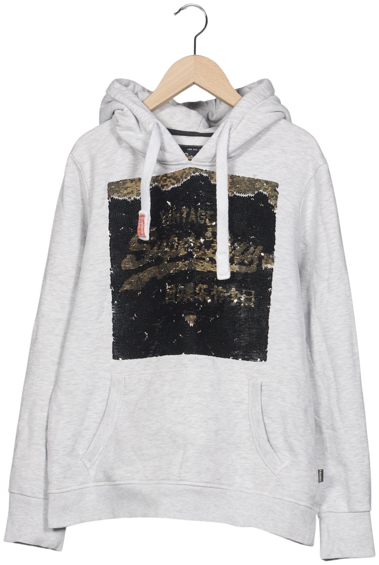 

Superdry Damen Kapuzenpullover, grau, Gr. 42