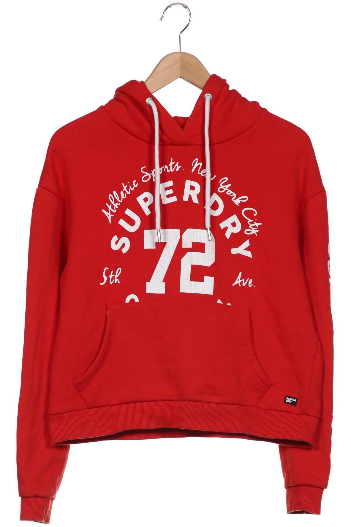 

Superdry Damen Kapuzenpullover, rot, Gr. 34