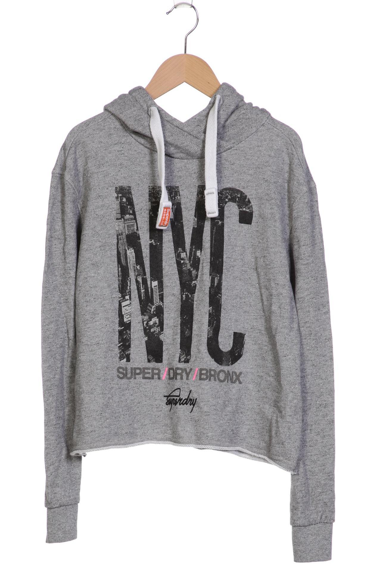 

Superdry Damen Kapuzenpullover, grau, Gr. 34