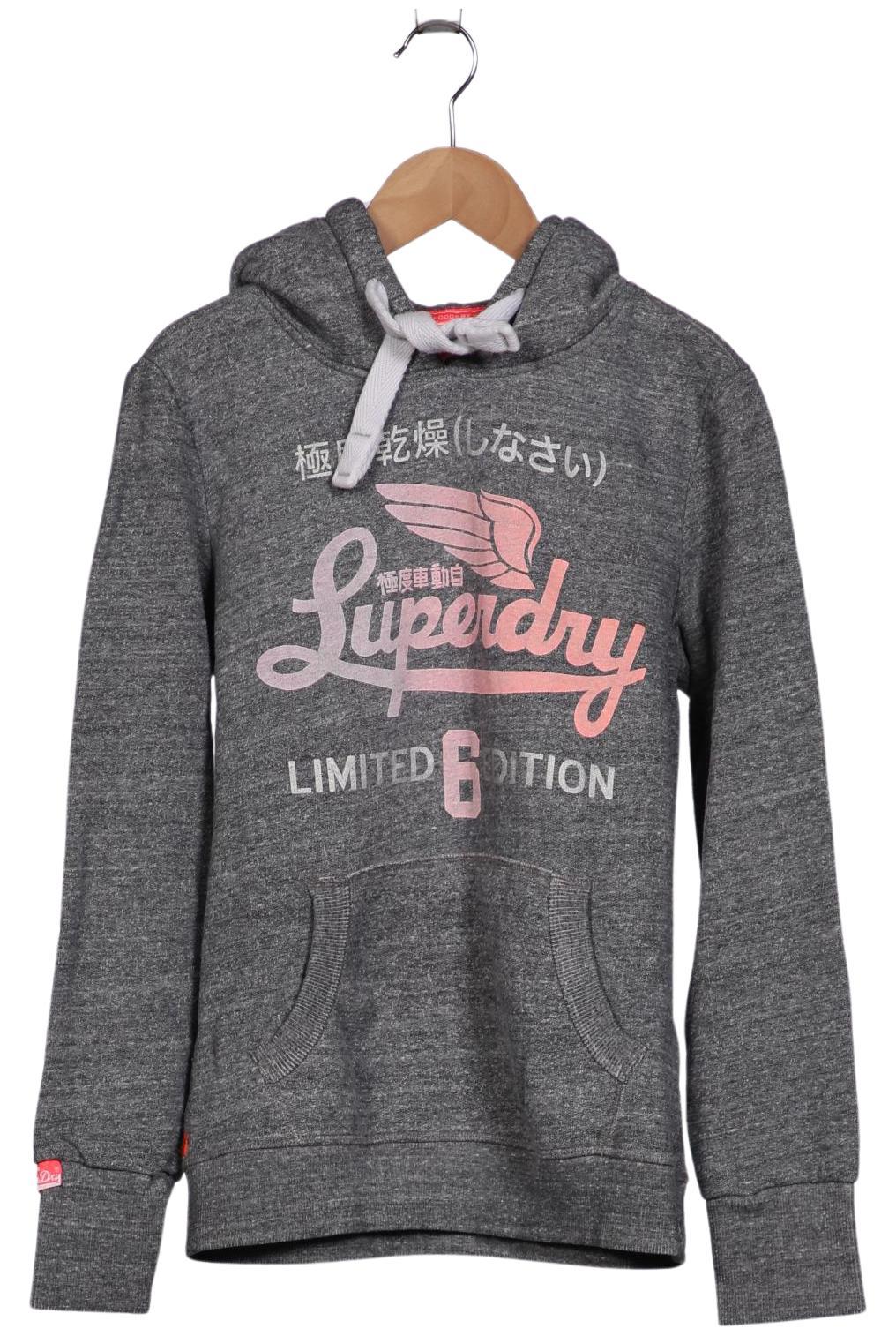 

Superdry Damen Kapuzenpullover, grau, Gr. 36