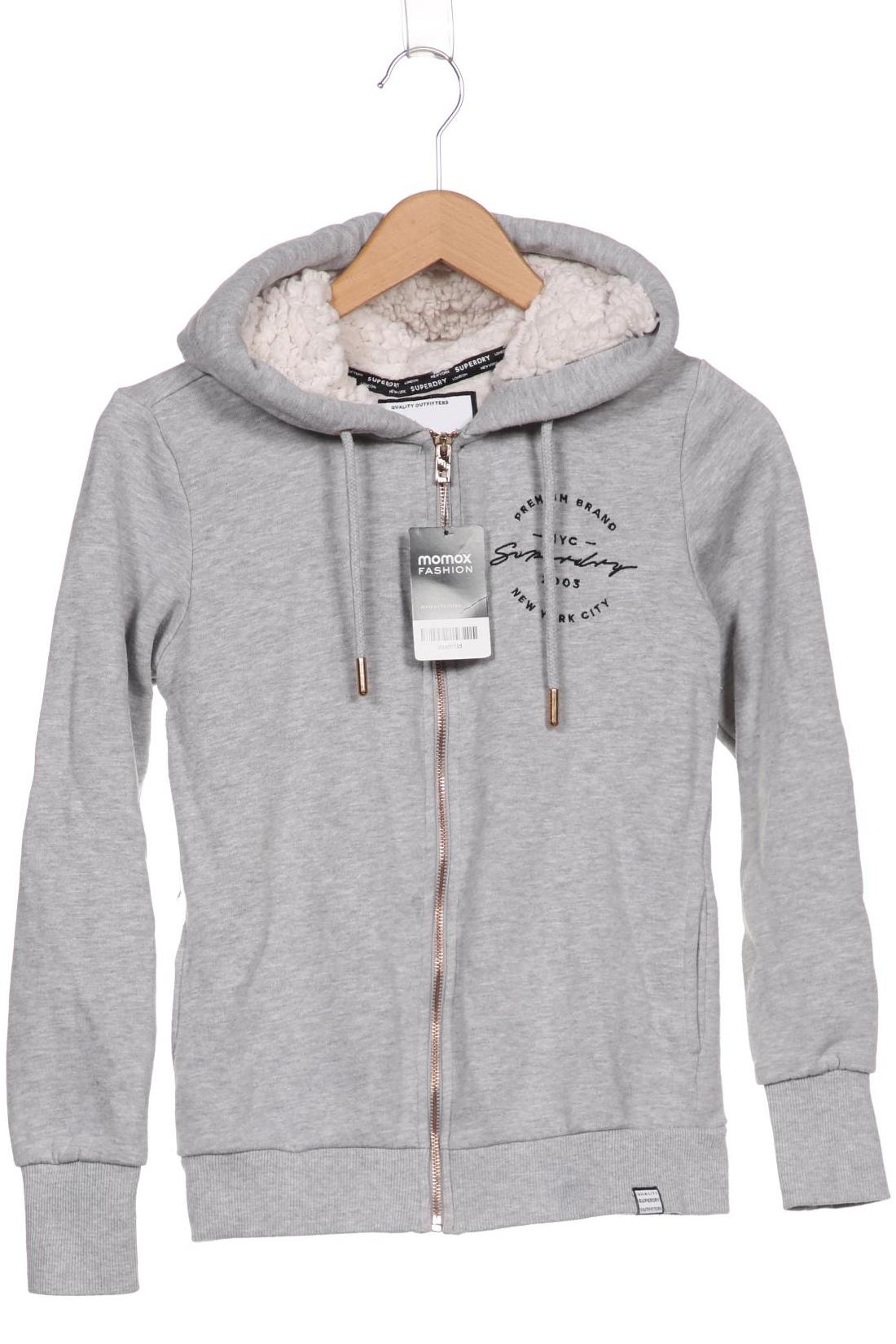 

Superdry Damen Kapuzenpullover, grau, Gr. 38