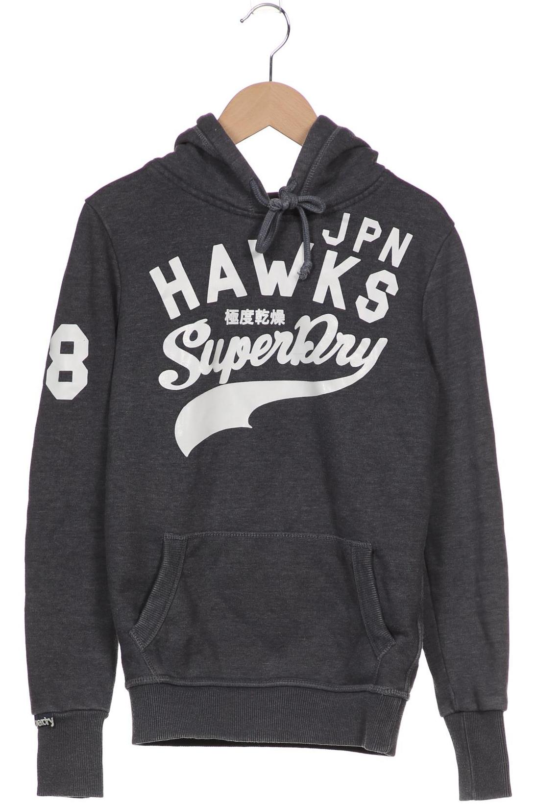 

Superdry Damen Kapuzenpullover, grau, Gr. 34