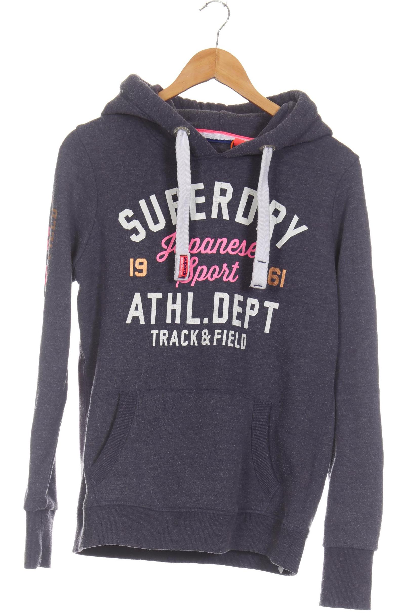 

Superdry Damen Kapuzenpullover, blau, Gr.