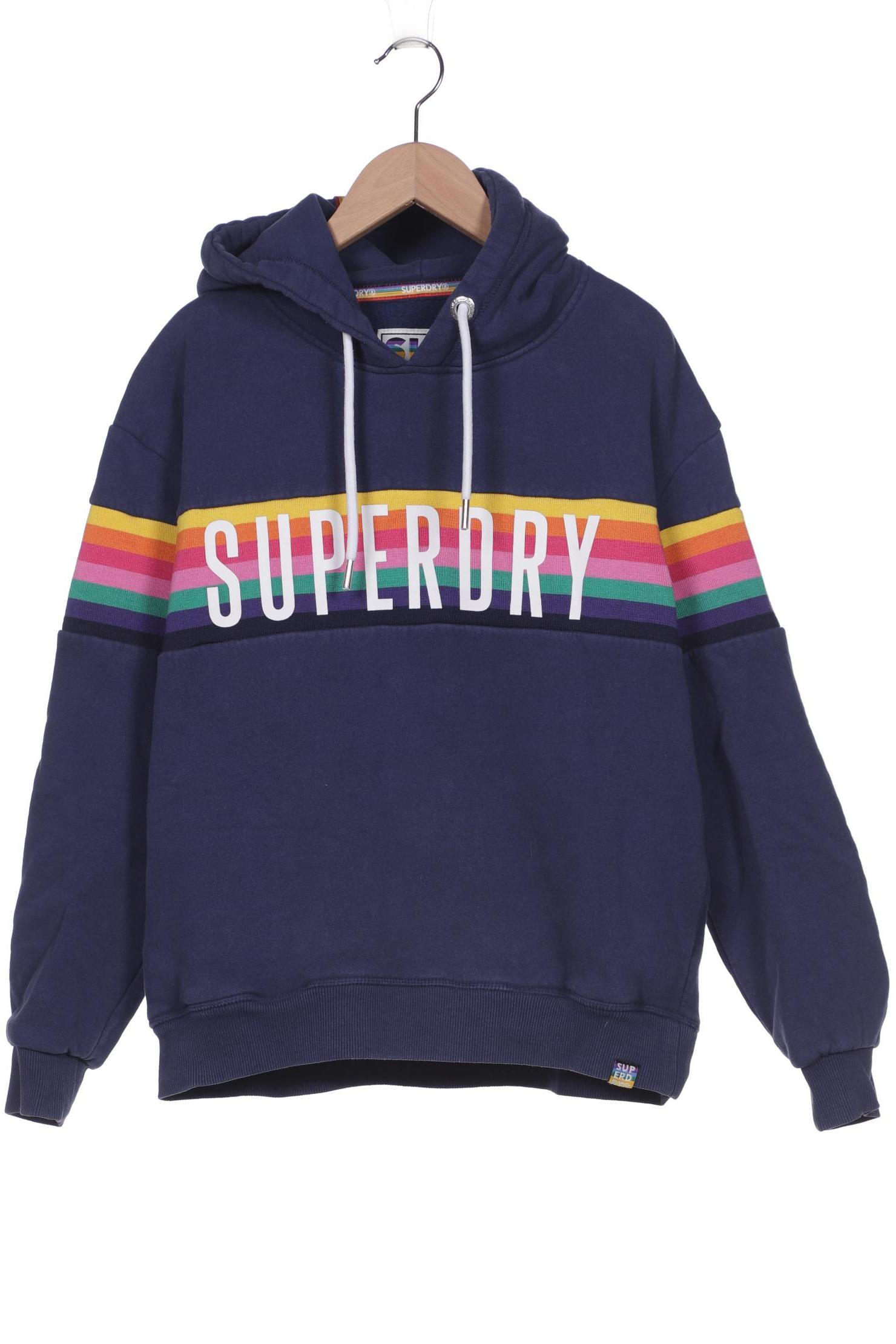 

Superdry Damen Kapuzenpullover, blau, Gr. 38