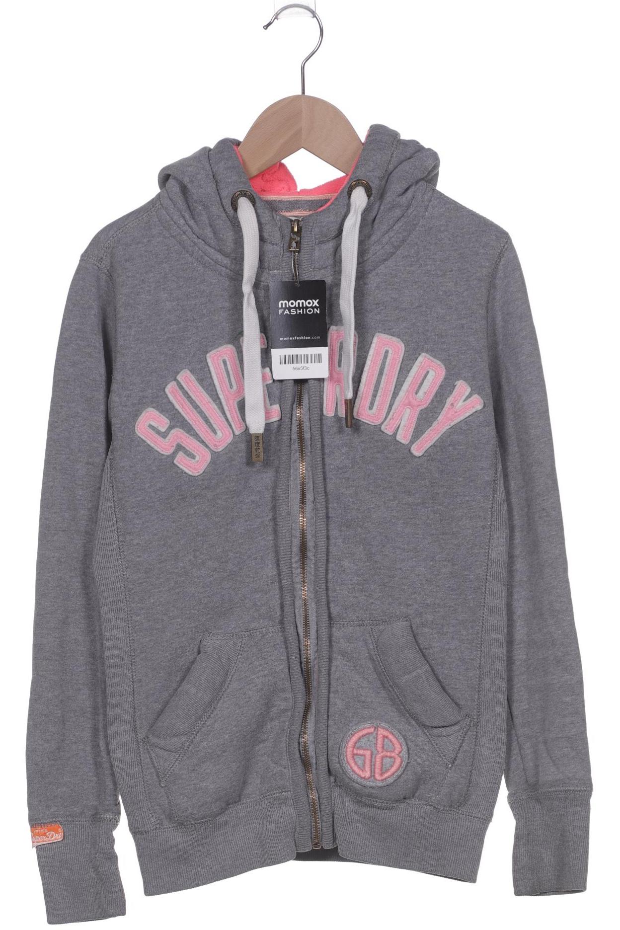 

Superdry Damen Kapuzenpullover, grau, Gr. 34