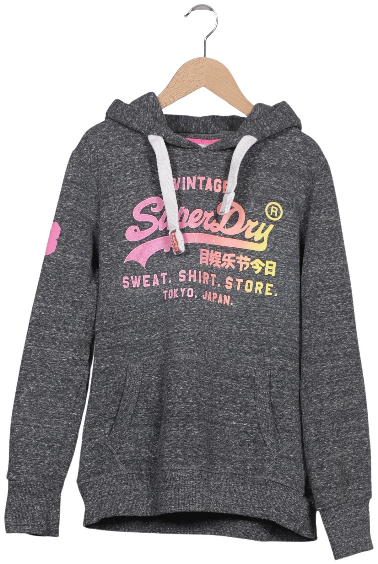 

Superdry Damen Kapuzenpullover, grau, Gr. 44