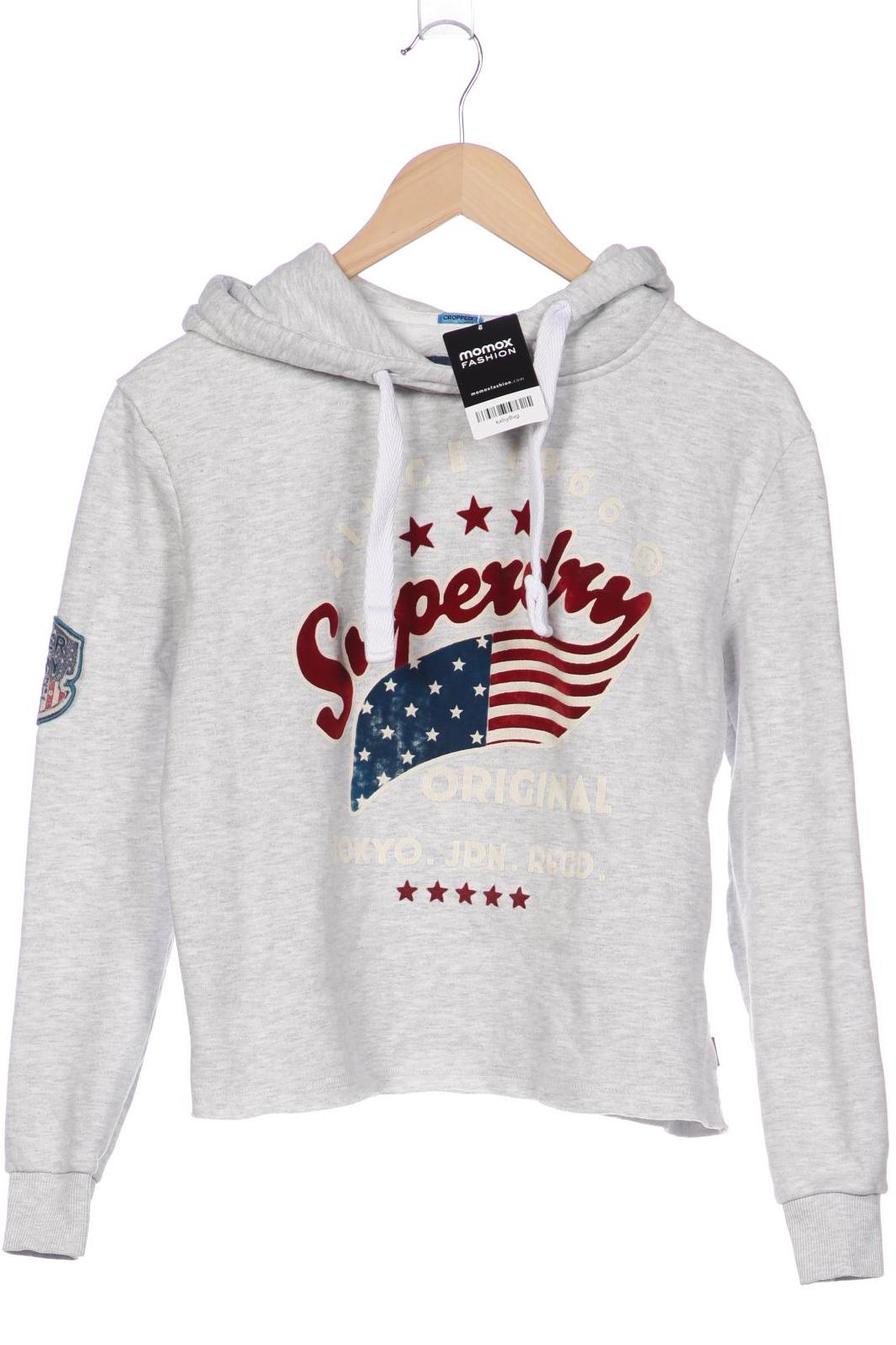 

Superdry Damen Kapuzenpullover, grau, Gr. 36