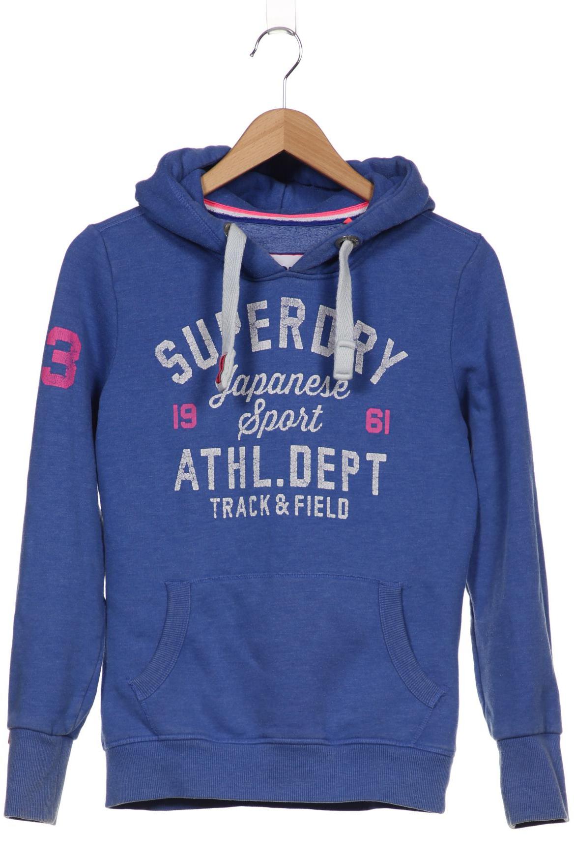 

Superdry Damen Kapuzenpullover, blau, Gr. 36