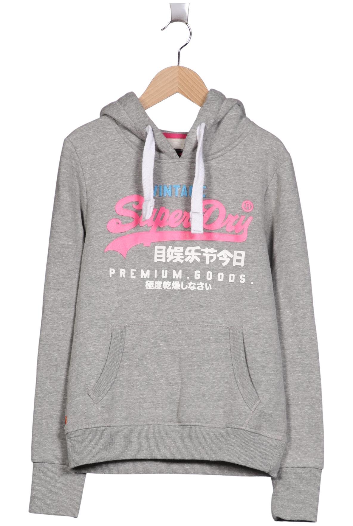

Superdry Damen Kapuzenpullover, grau, Gr. 36