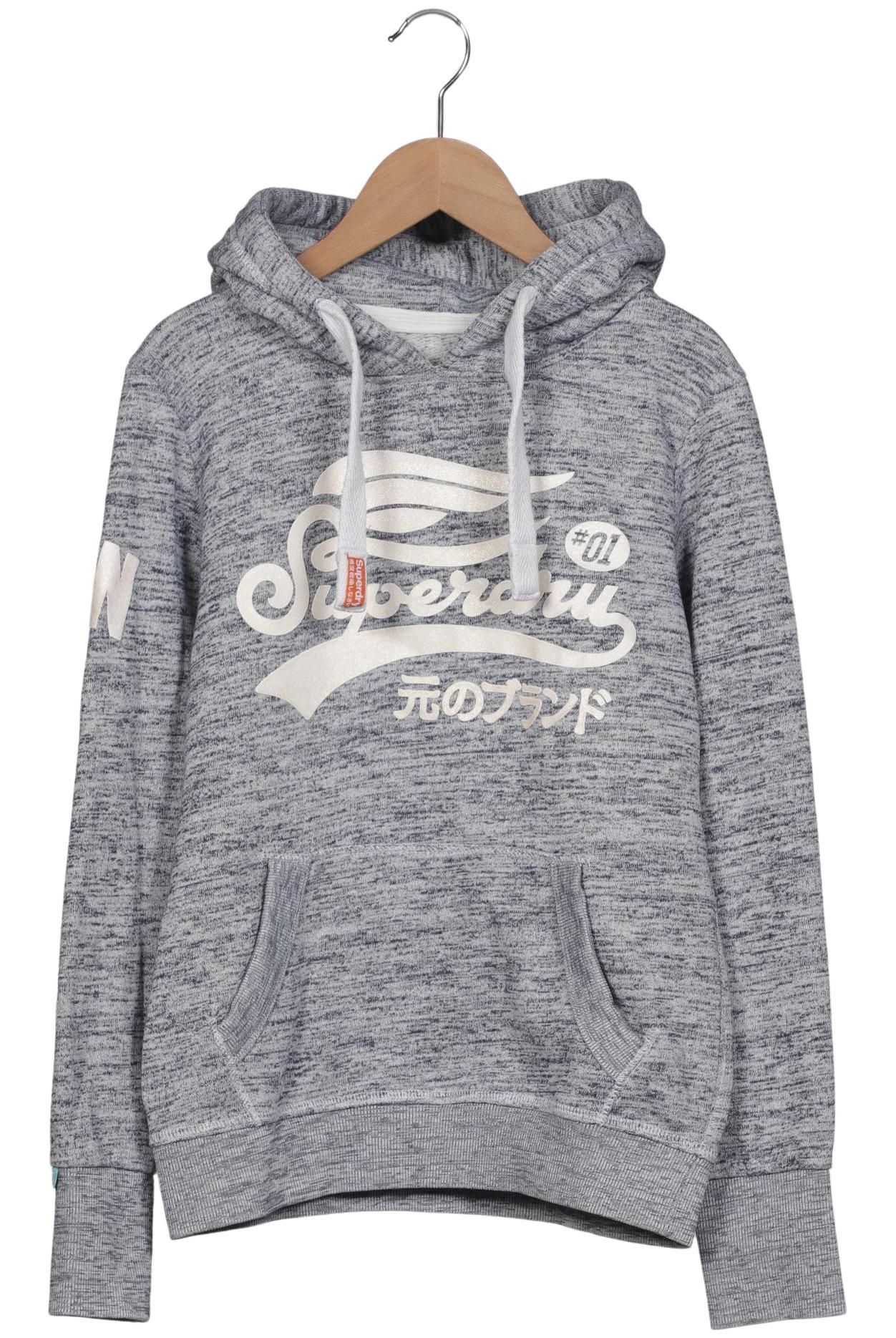 

Superdry Damen Kapuzenpullover, grau, Gr. 36