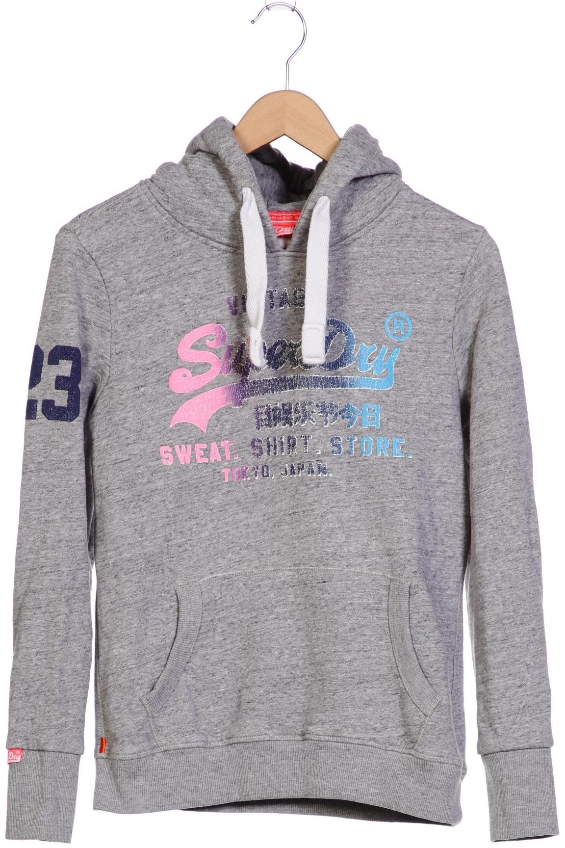 

Superdry Damen Kapuzenpullover, grau, Gr. 38