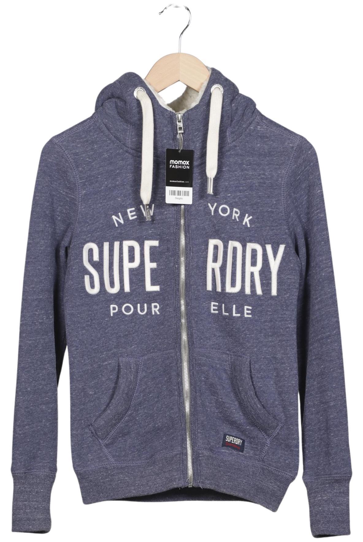 

Superdry Damen Kapuzenpullover, blau, Gr. 36