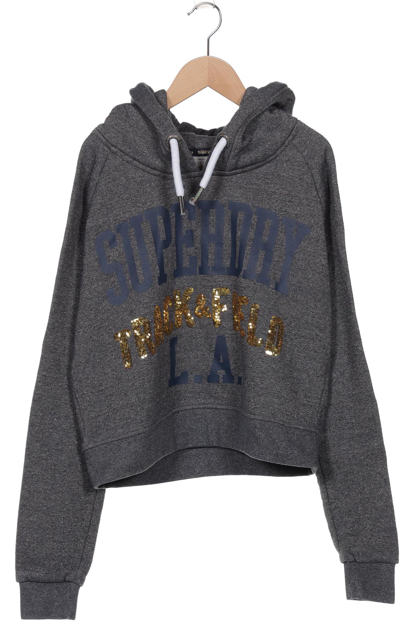 

Superdry Damen Kapuzenpullover, grau, Gr. 42