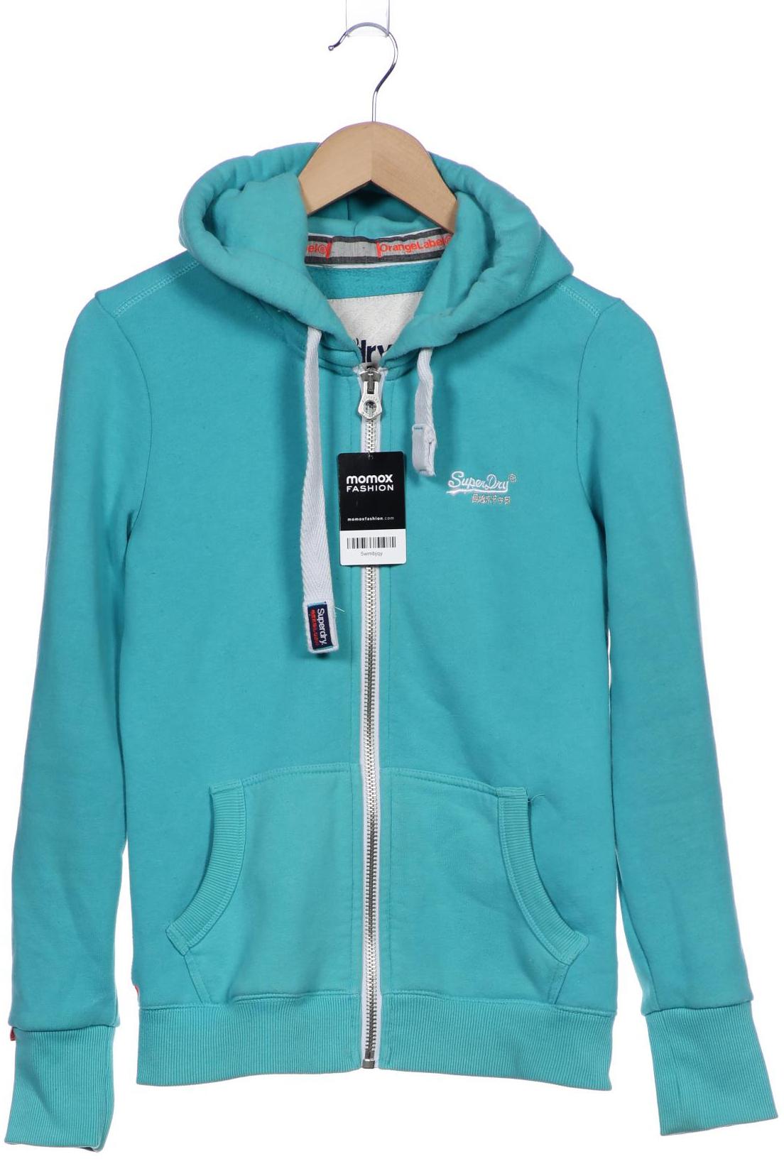 

Superdry Damen Kapuzenpullover, türkis, Gr. 38