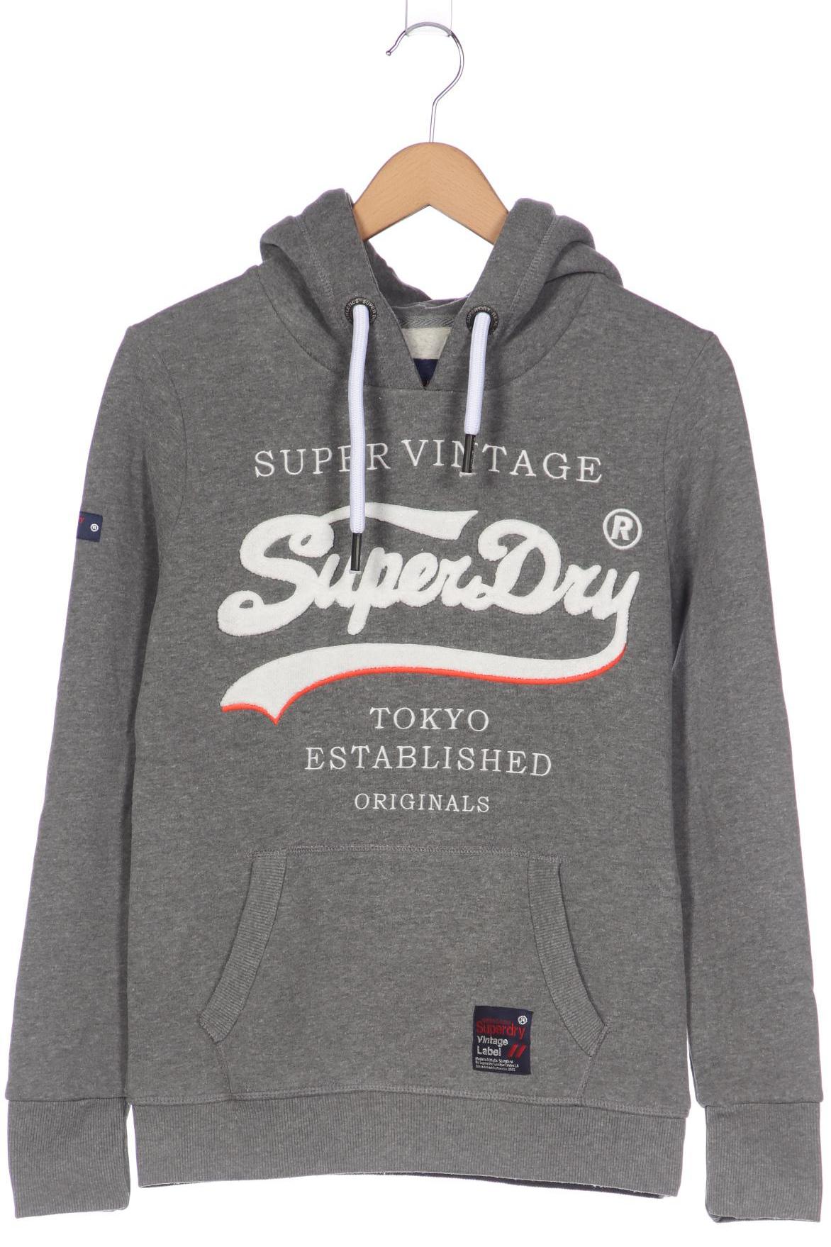 

Superdry Damen Kapuzenpullover, grau, Gr. 38