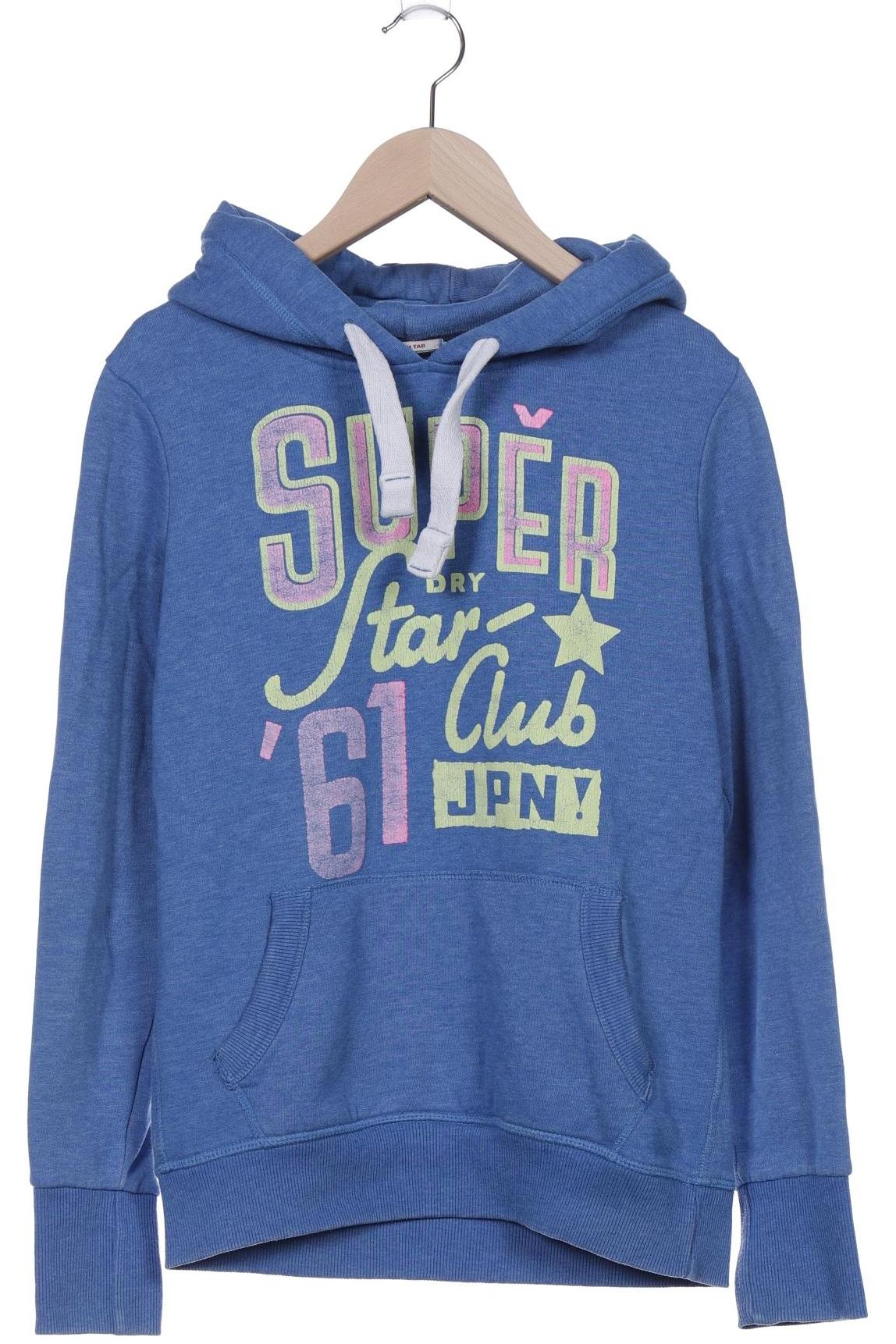 

Superdry Damen Kapuzenpullover, blau, Gr. 36