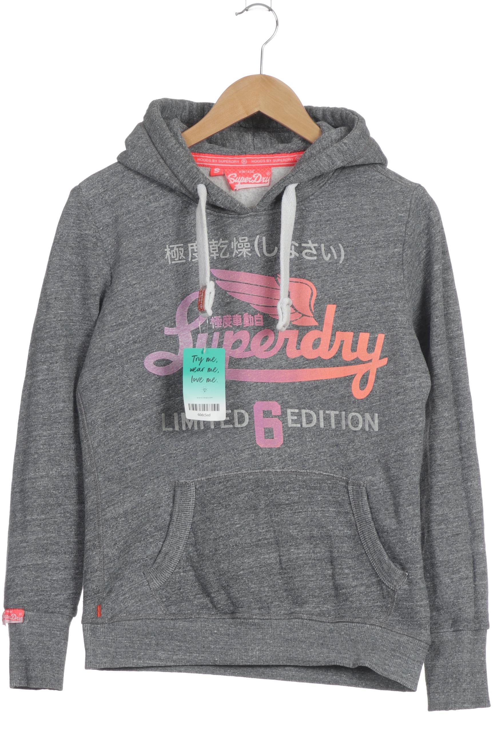 

Superdry Damen Kapuzenpullover, grau, Gr.