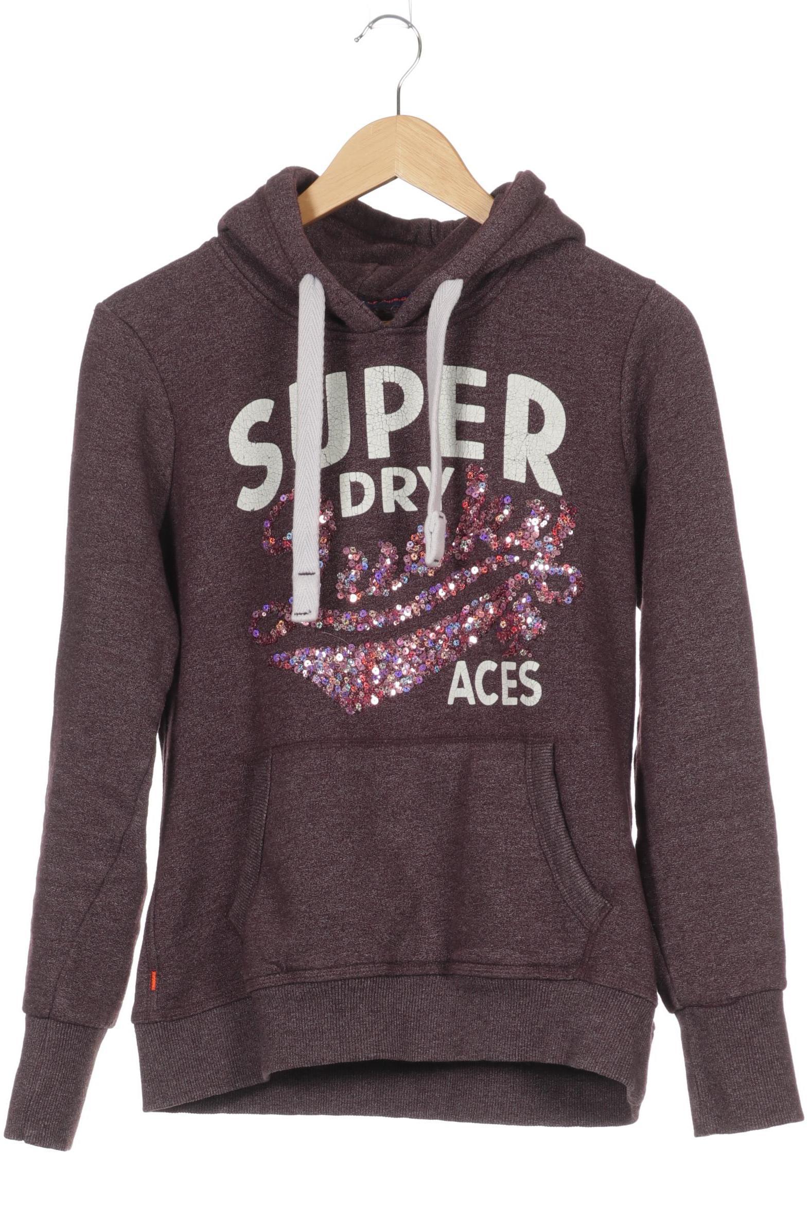 

Superdry Damen Kapuzenpullover, lila, Gr.