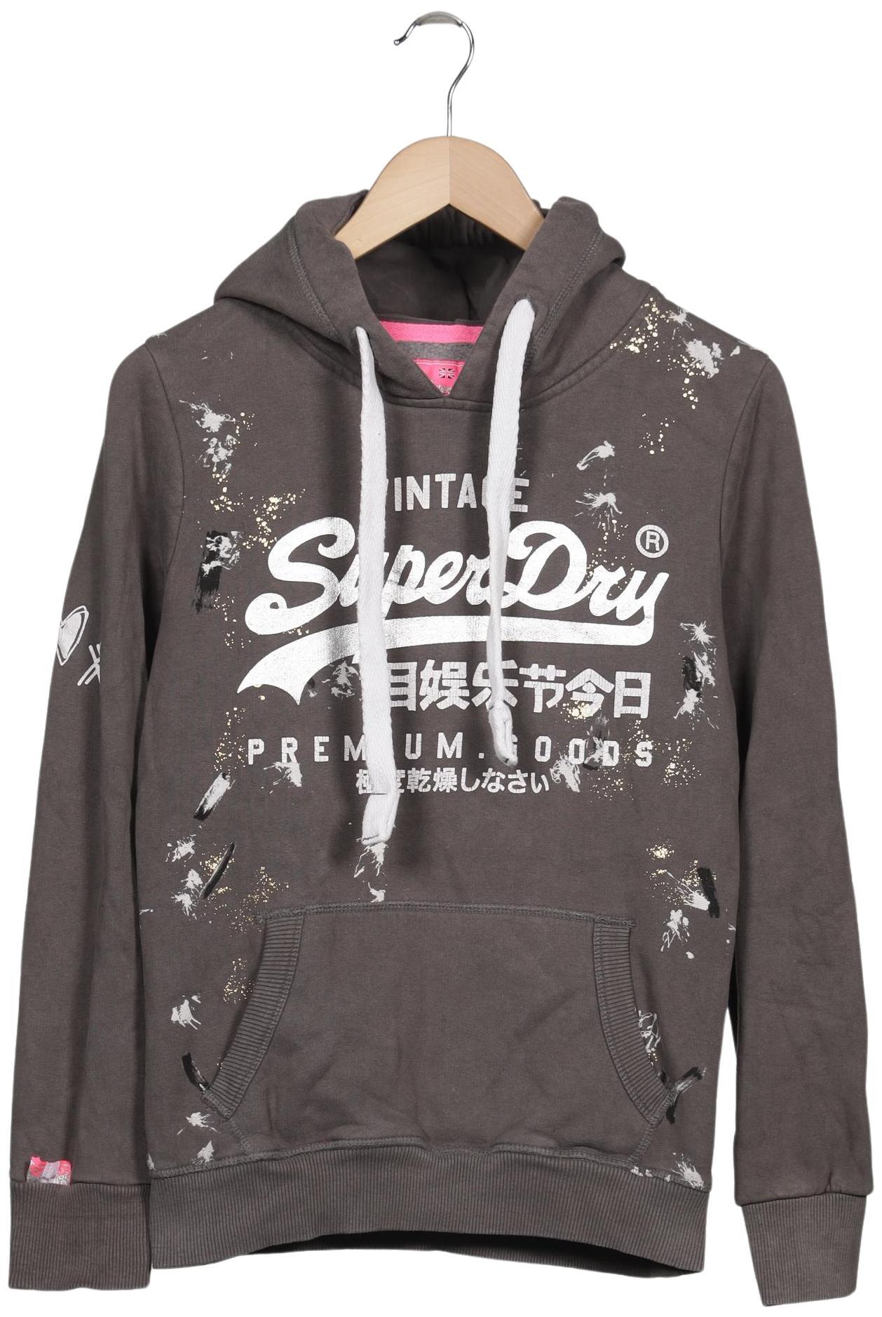 

Superdry Damen Kapuzenpullover, grau, Gr. 38