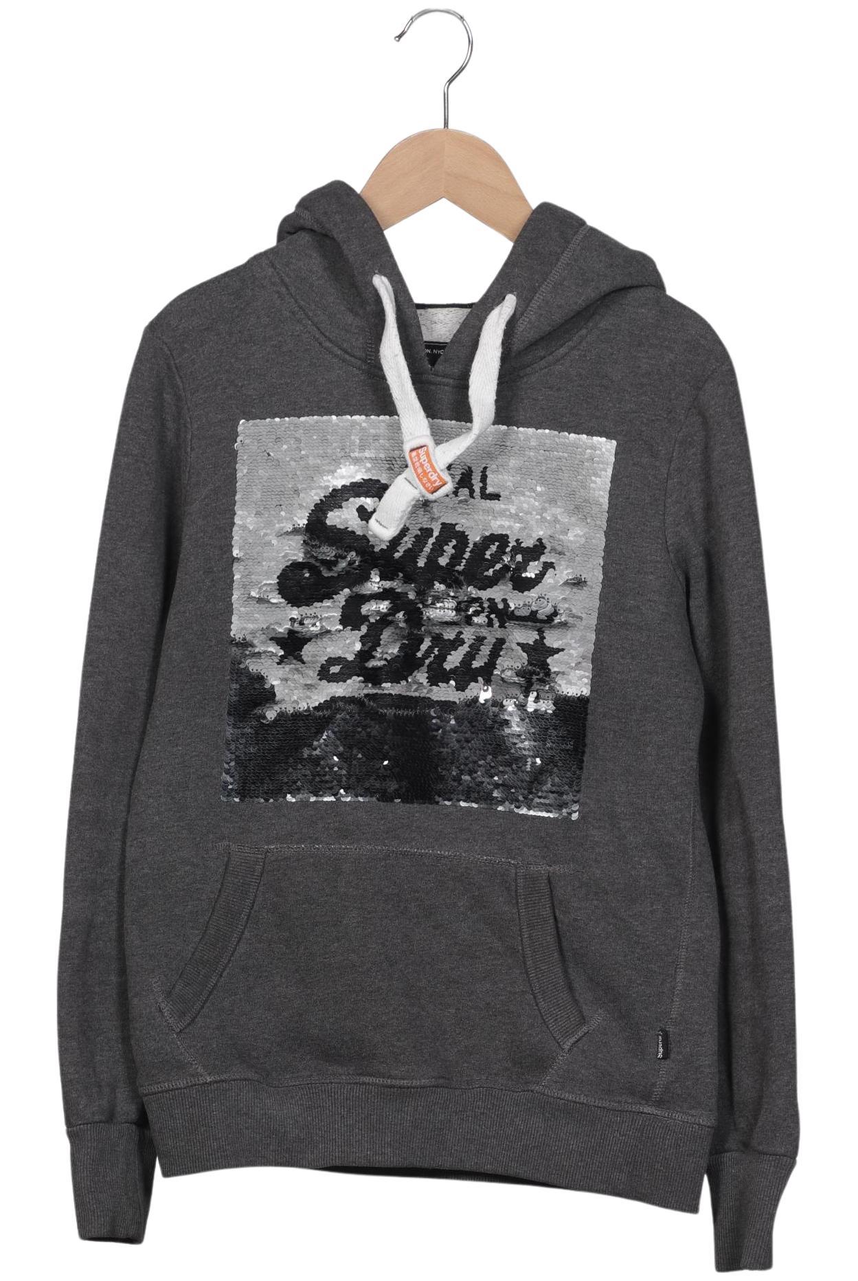 

Superdry Damen Kapuzenpullover, grau, Gr. 36