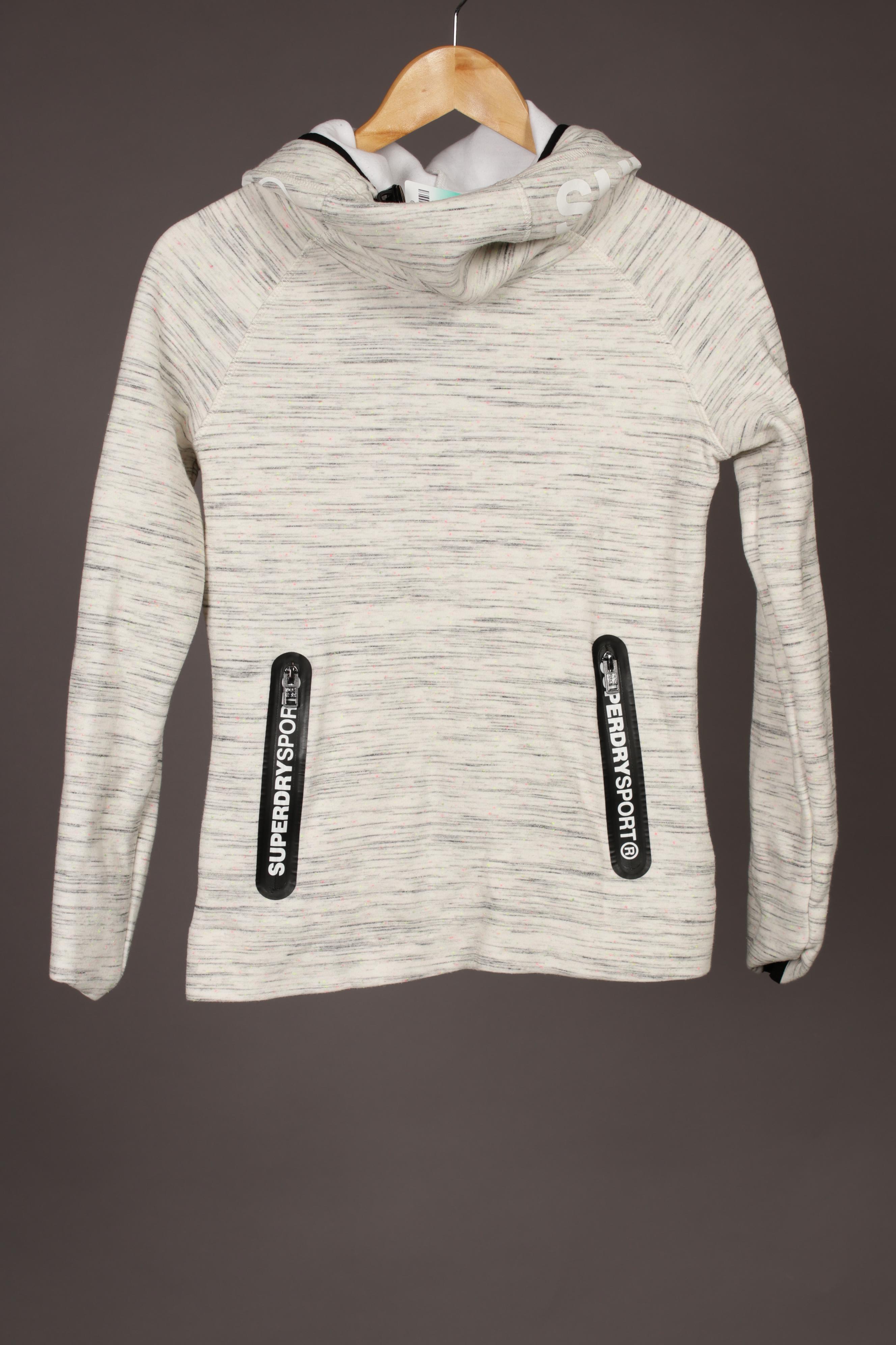 

Superdry Damen Kapuzenpullover, grau, Gr.