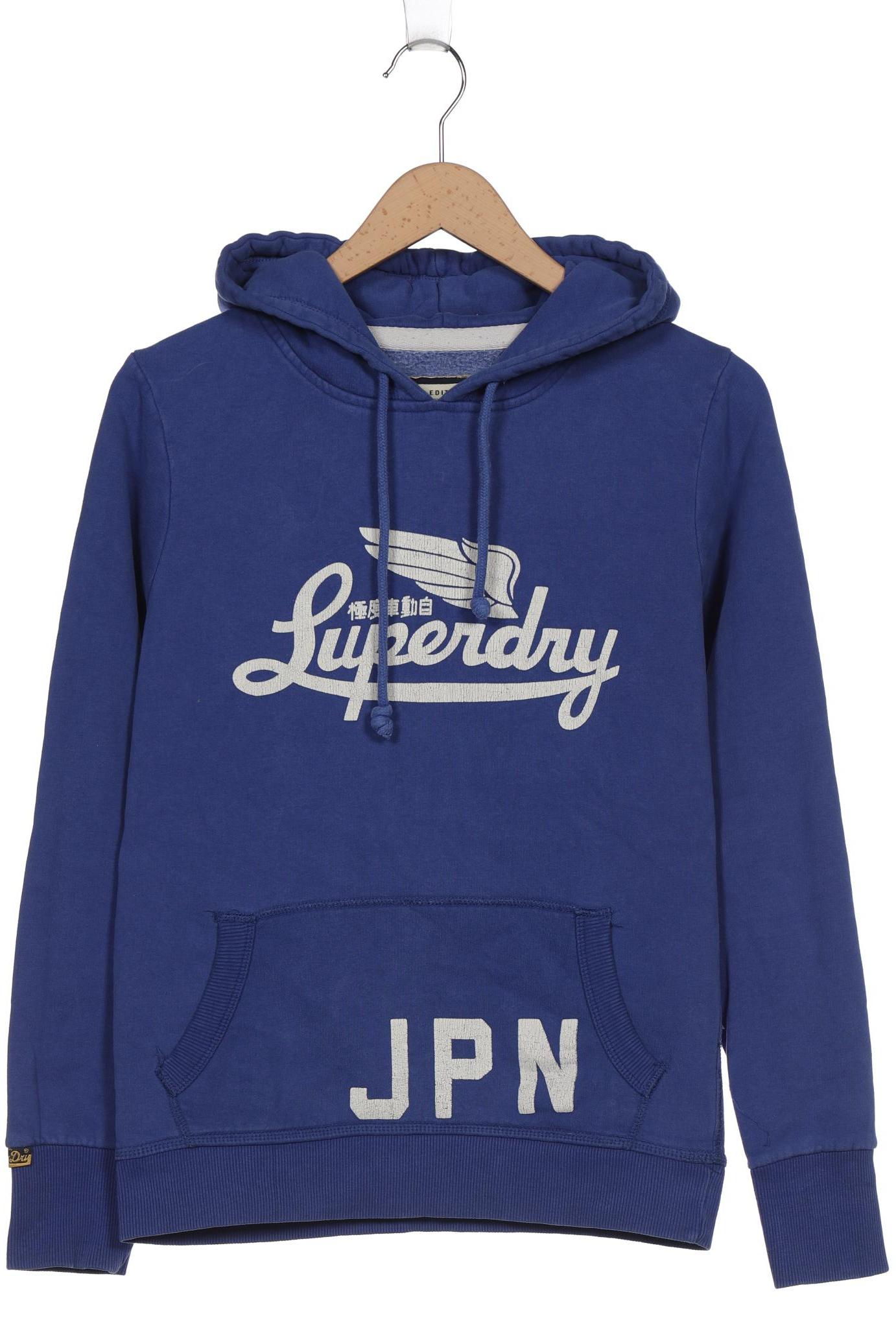 

Superdry Damen Kapuzenpullover, blau, Gr. 38