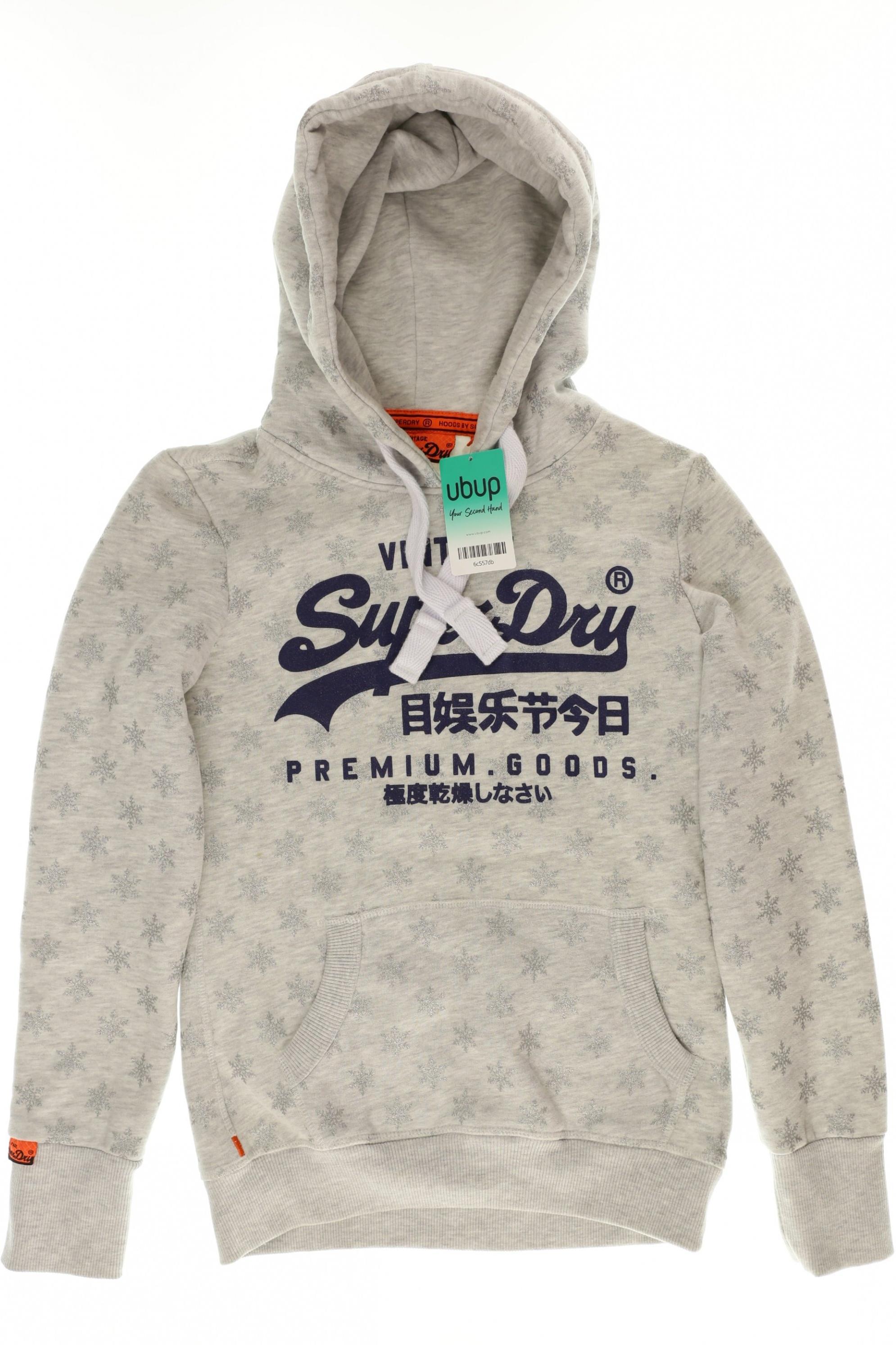

Superdry Damen Kapuzenpullover, grau, Gr.